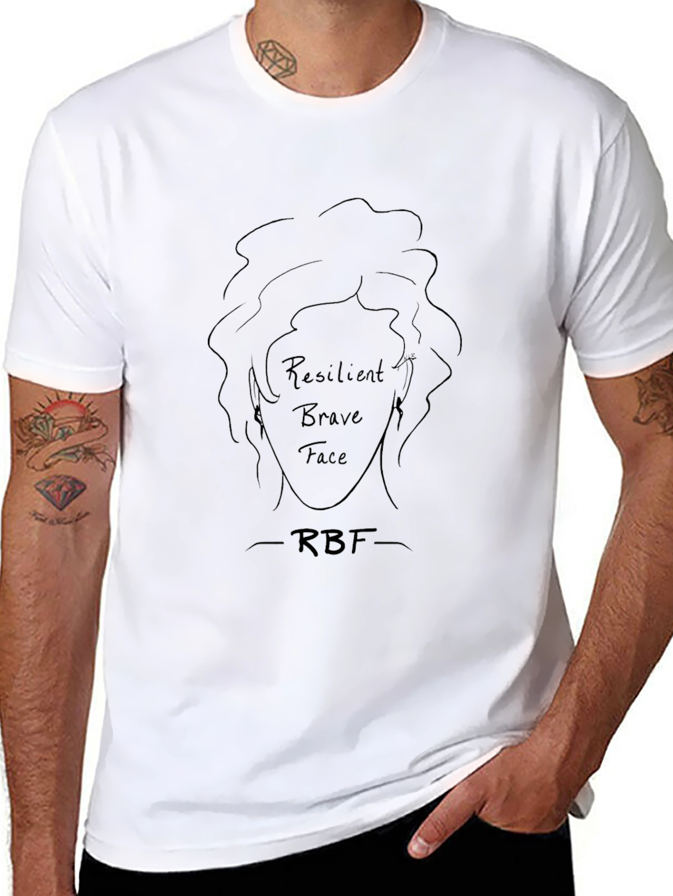 Resilient Brave Face RBF T-Shirt - Unisex