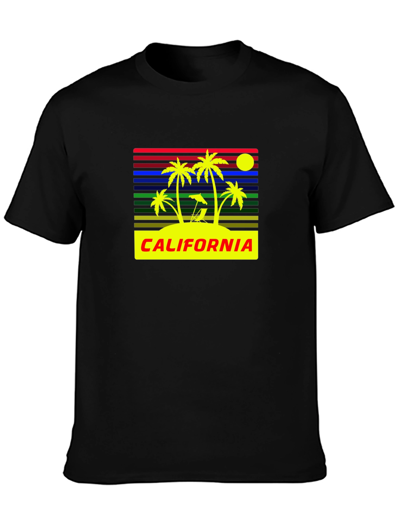 California Palm Tree Retro T-Shirt
