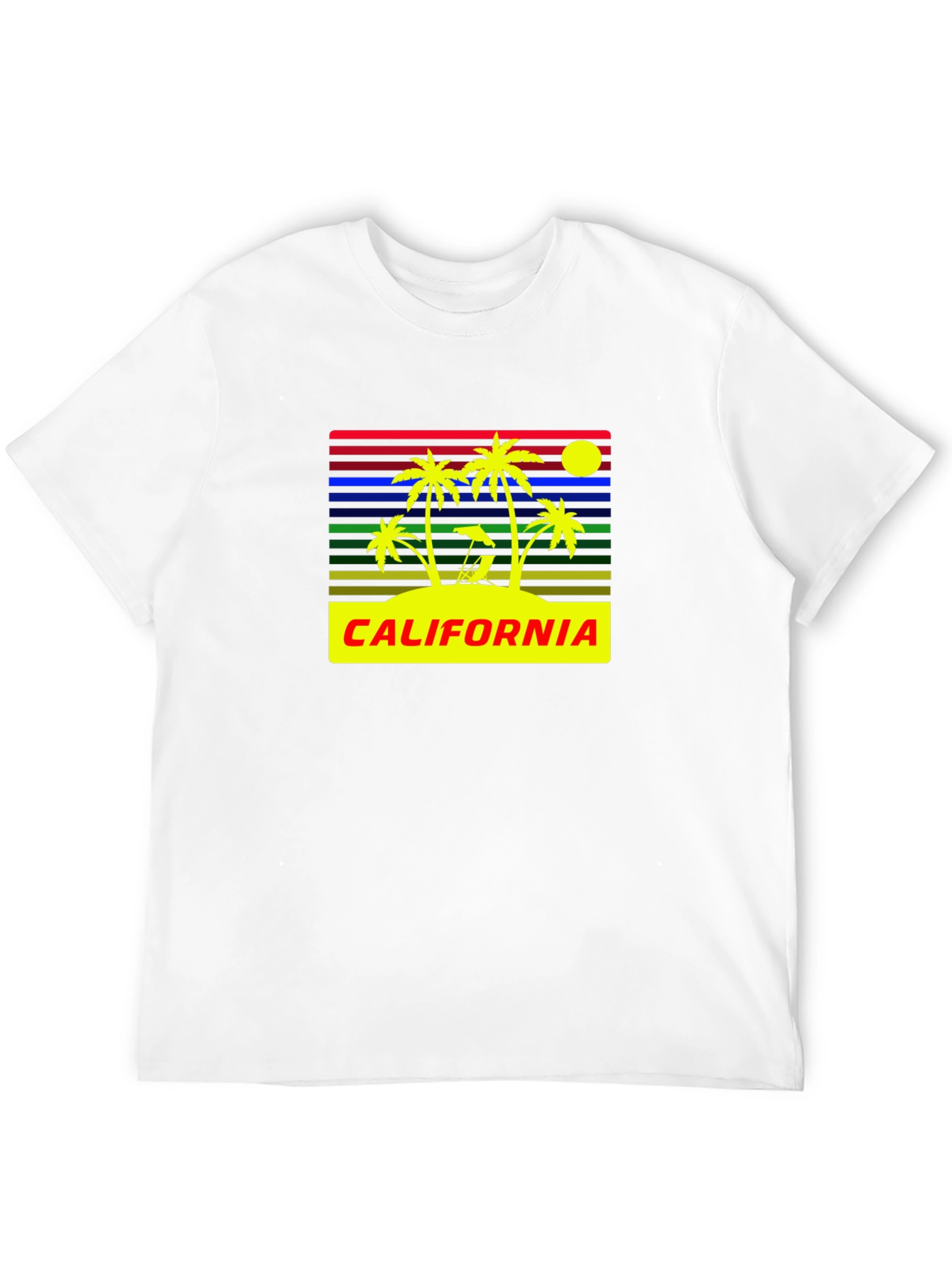 California Palm Tree Retro T-Shirt