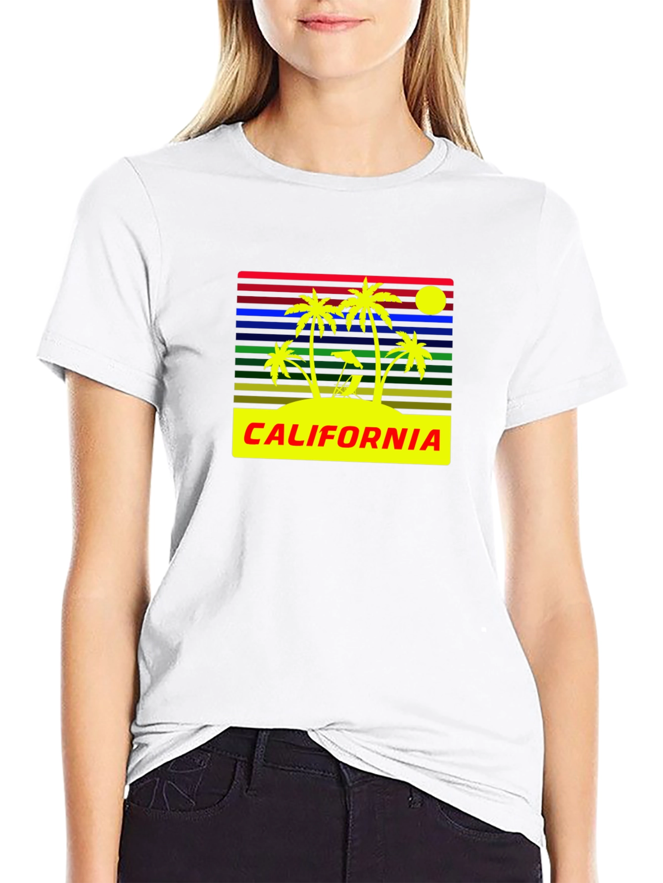California Palm Tree Retro T-Shirt