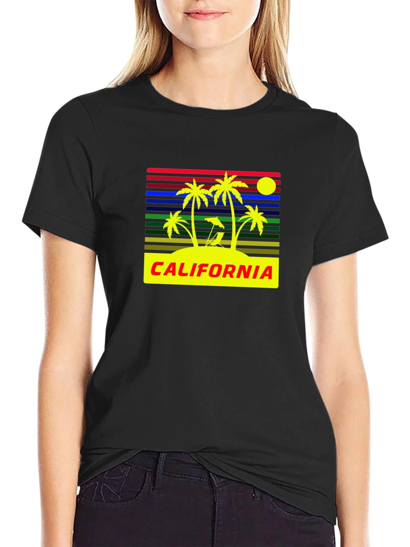 California Palm Tree Retro T-Shirt
