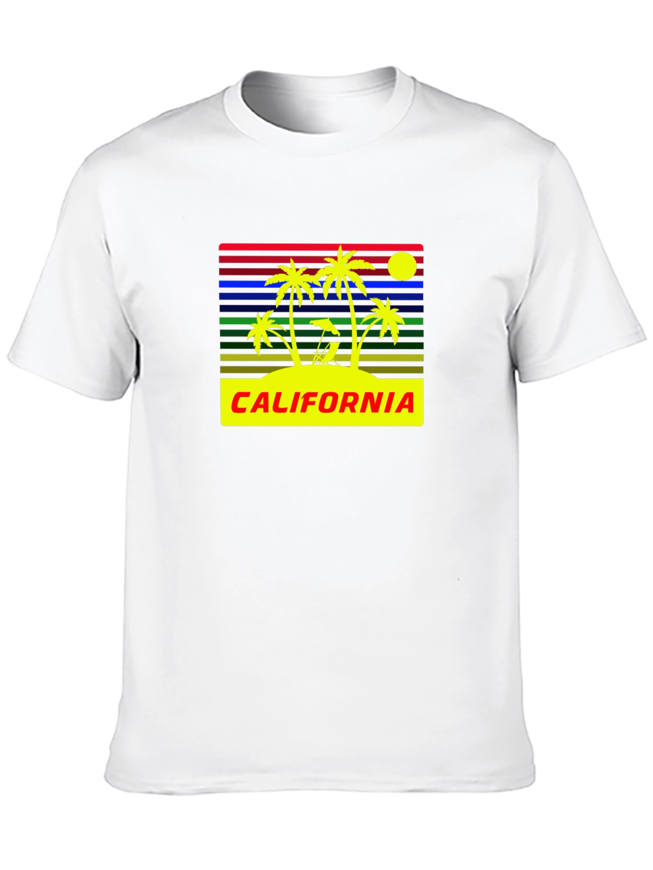California Palm Tree Retro T-Shirt