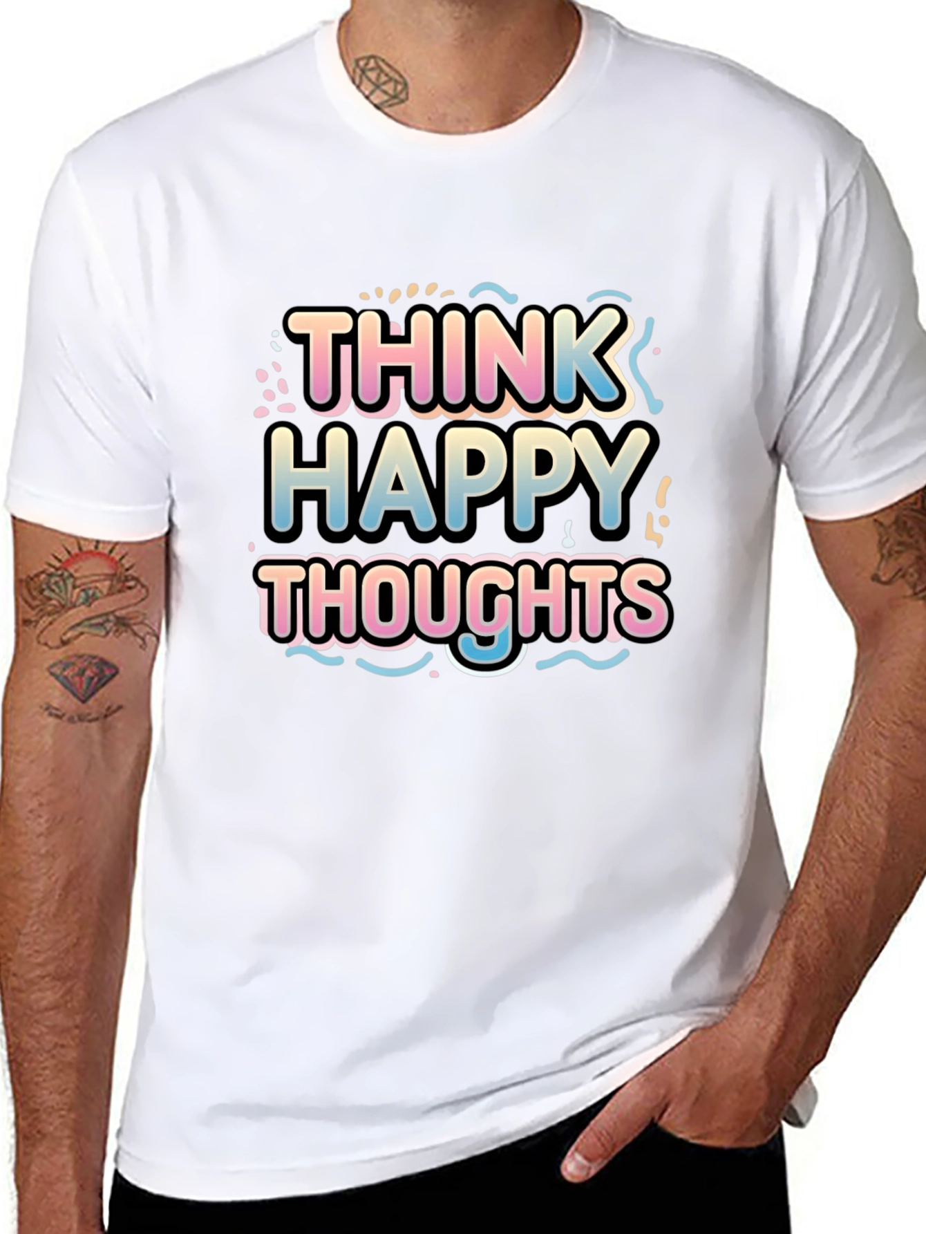 Think Happy Thoughts Graphic T-Shirt