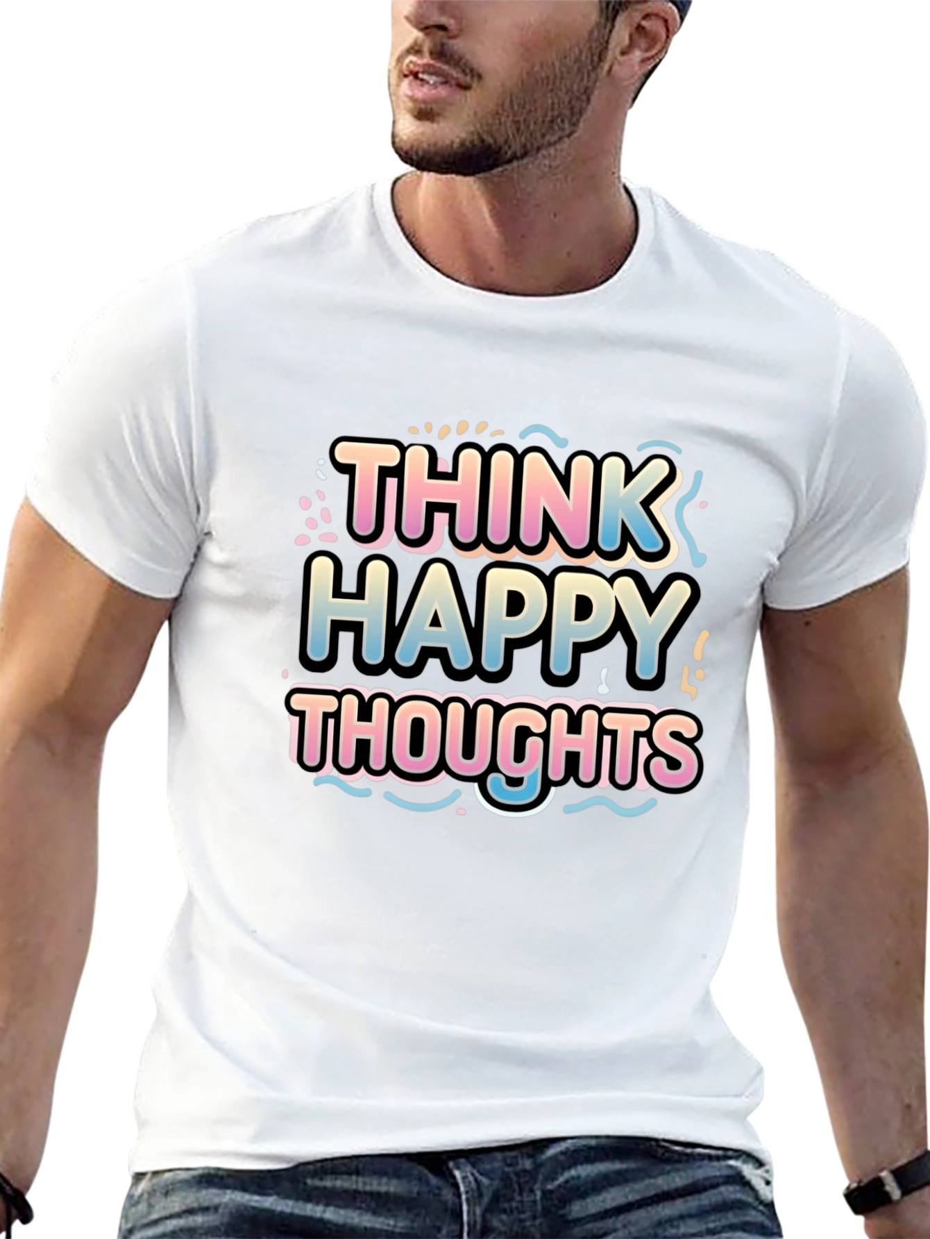 Think Happy Thoughts Graphic T-Shirt