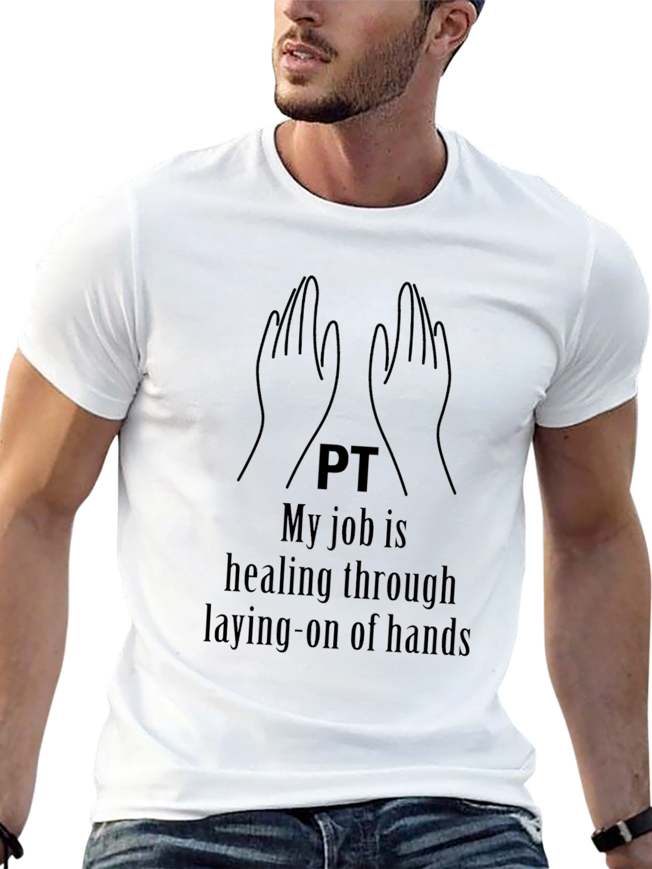 Physical Therapy T-Shirt - Healing Hands Design
