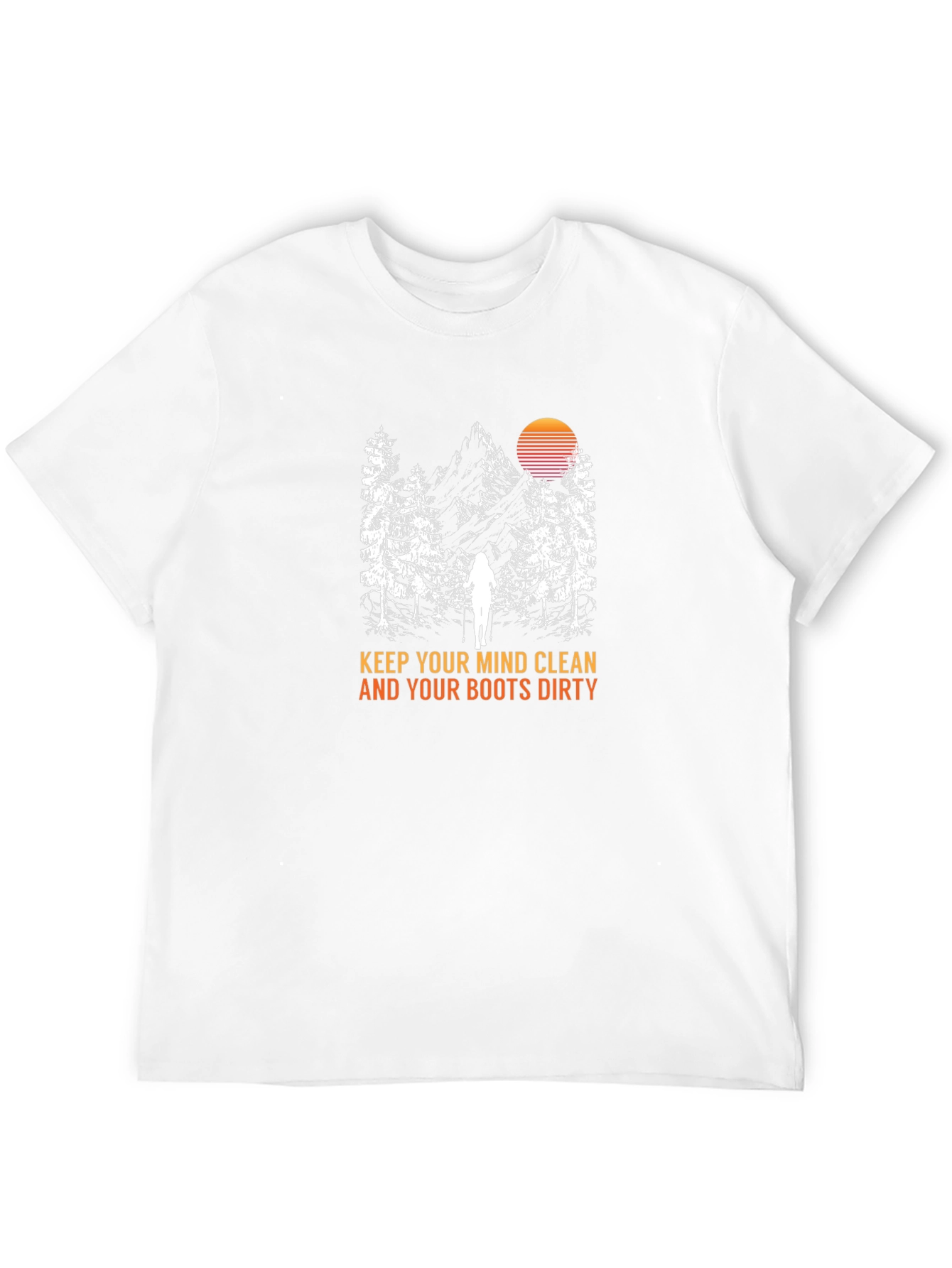 Mind Clean Boots Dirty Black Graphic Tee