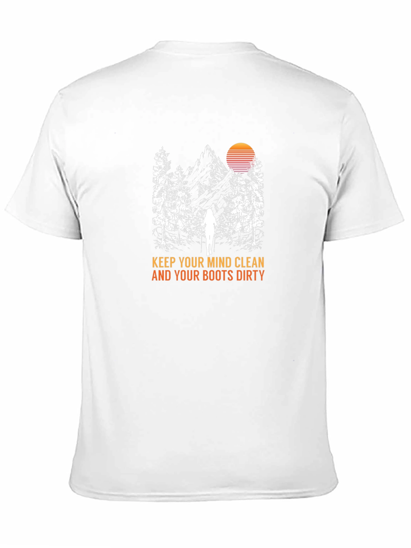 Mind Clean Boots Dirty Black Graphic Tee