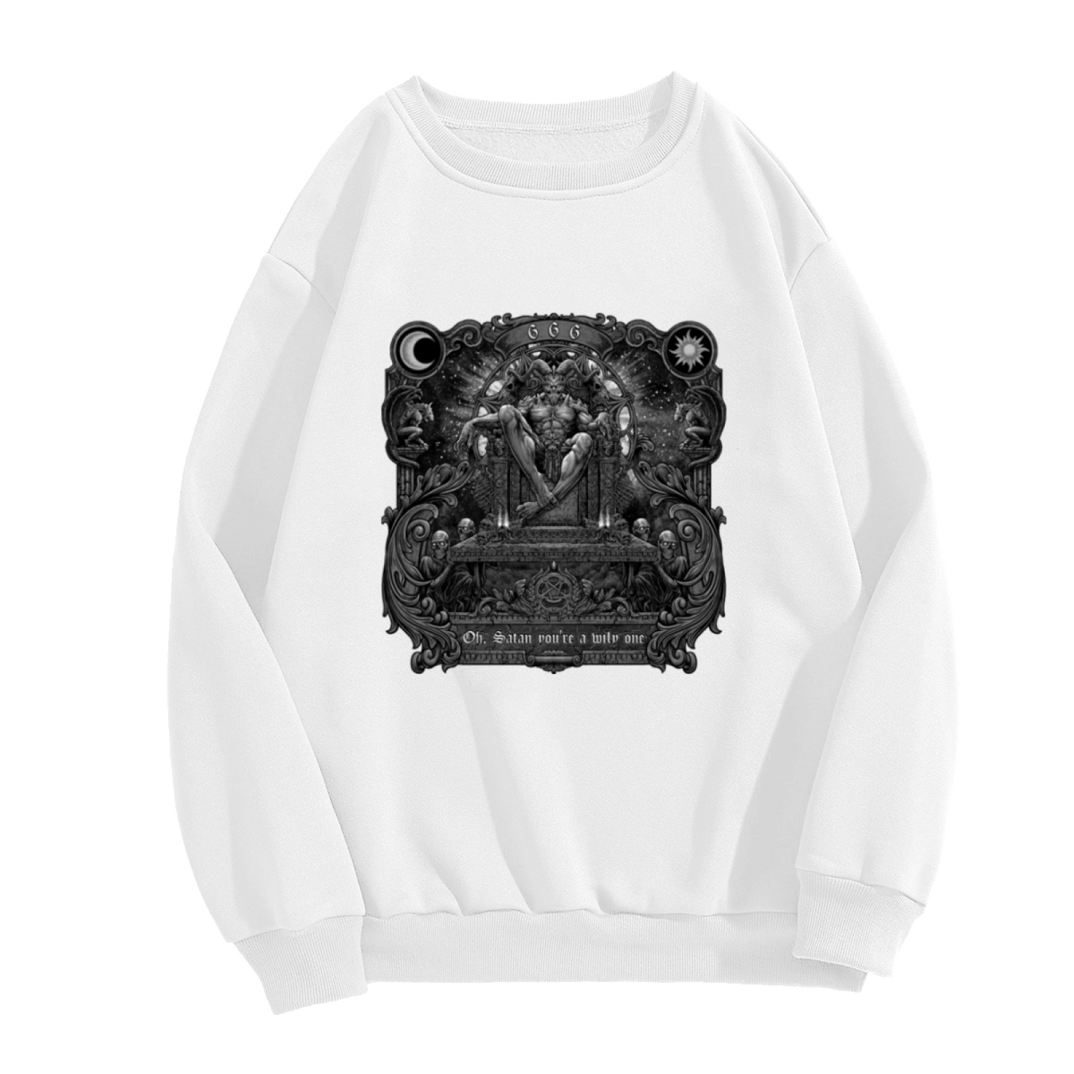 Gothic Skull & Occult Design Graphic ԲÁìÎÀÒÂ - Unique Design Pullover Sweatshirt