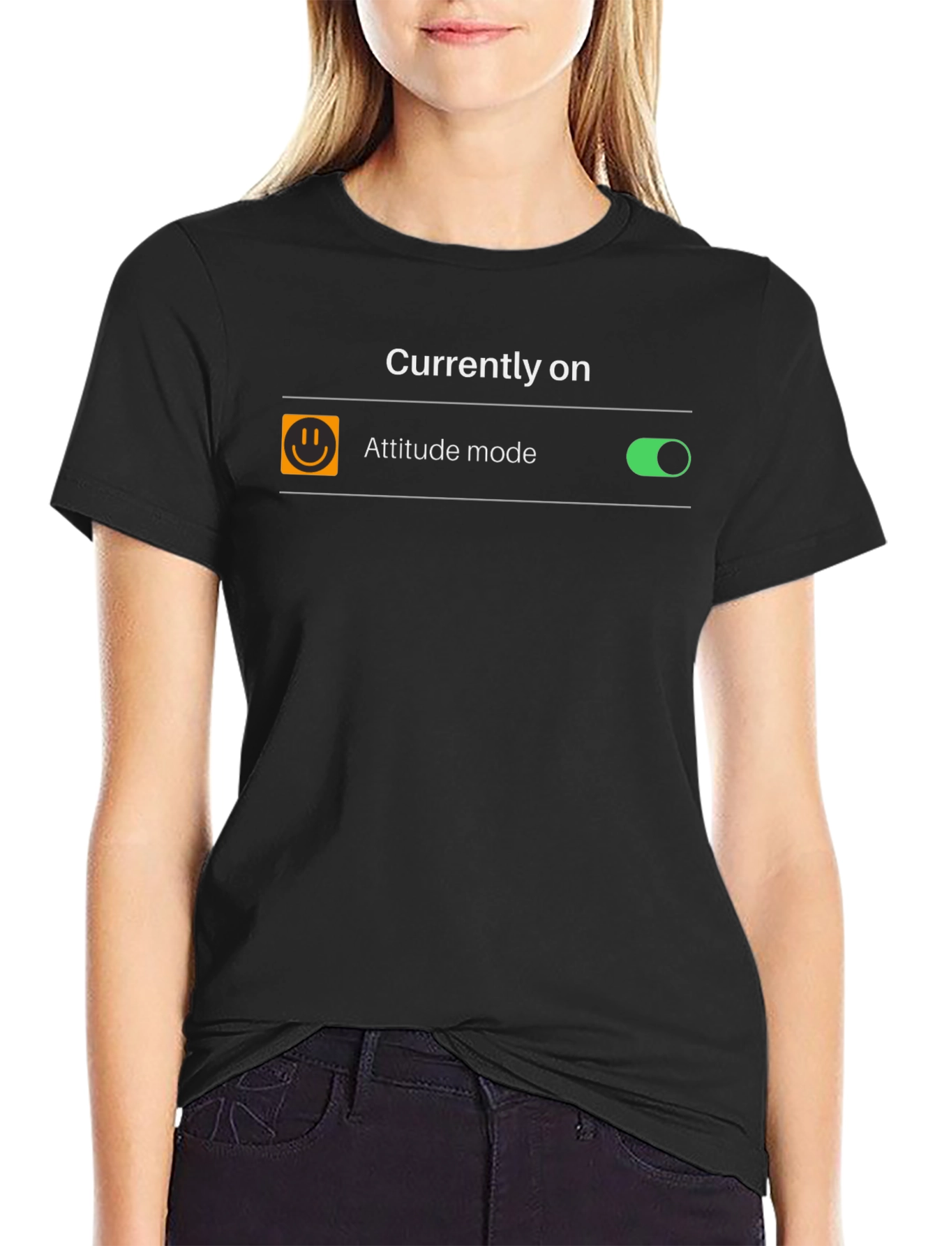 Attitude Mode On T-Shirt - Funny Graphic Tee