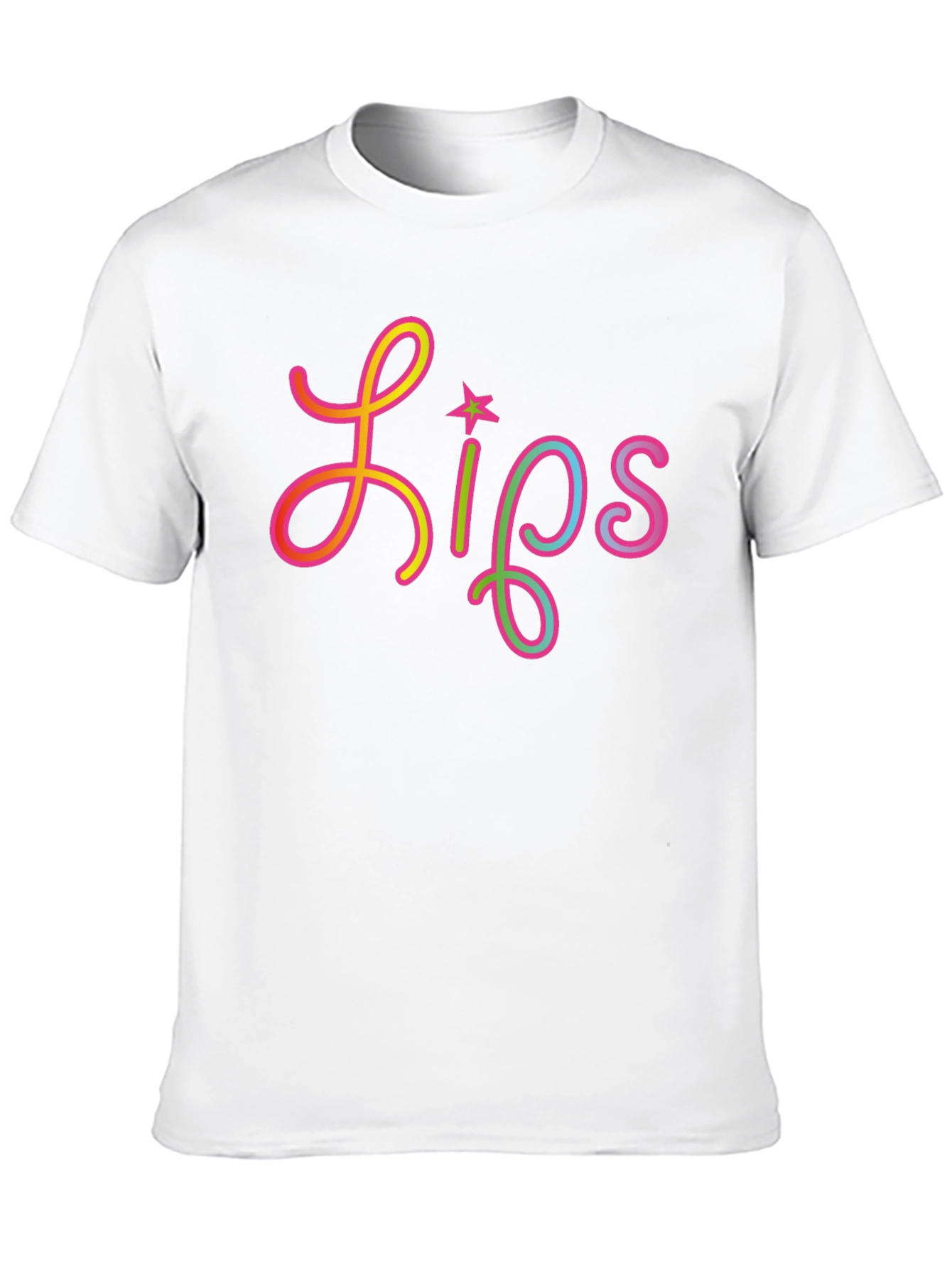 Lips Graphic Black Tee