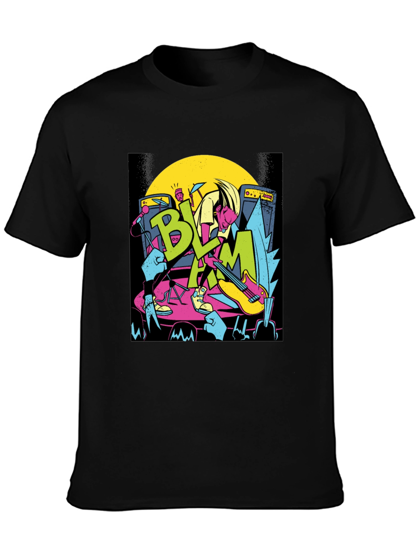Retro Rock Band Tee - BLAM Concert T-Shirt