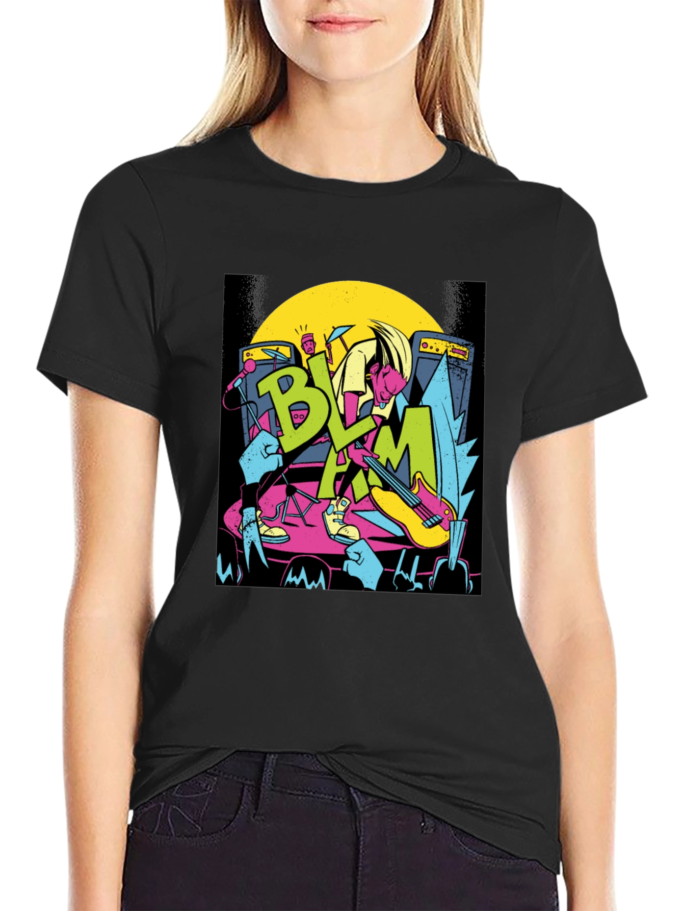 Retro Rock Band Tee - BLAM Concert T-Shirt