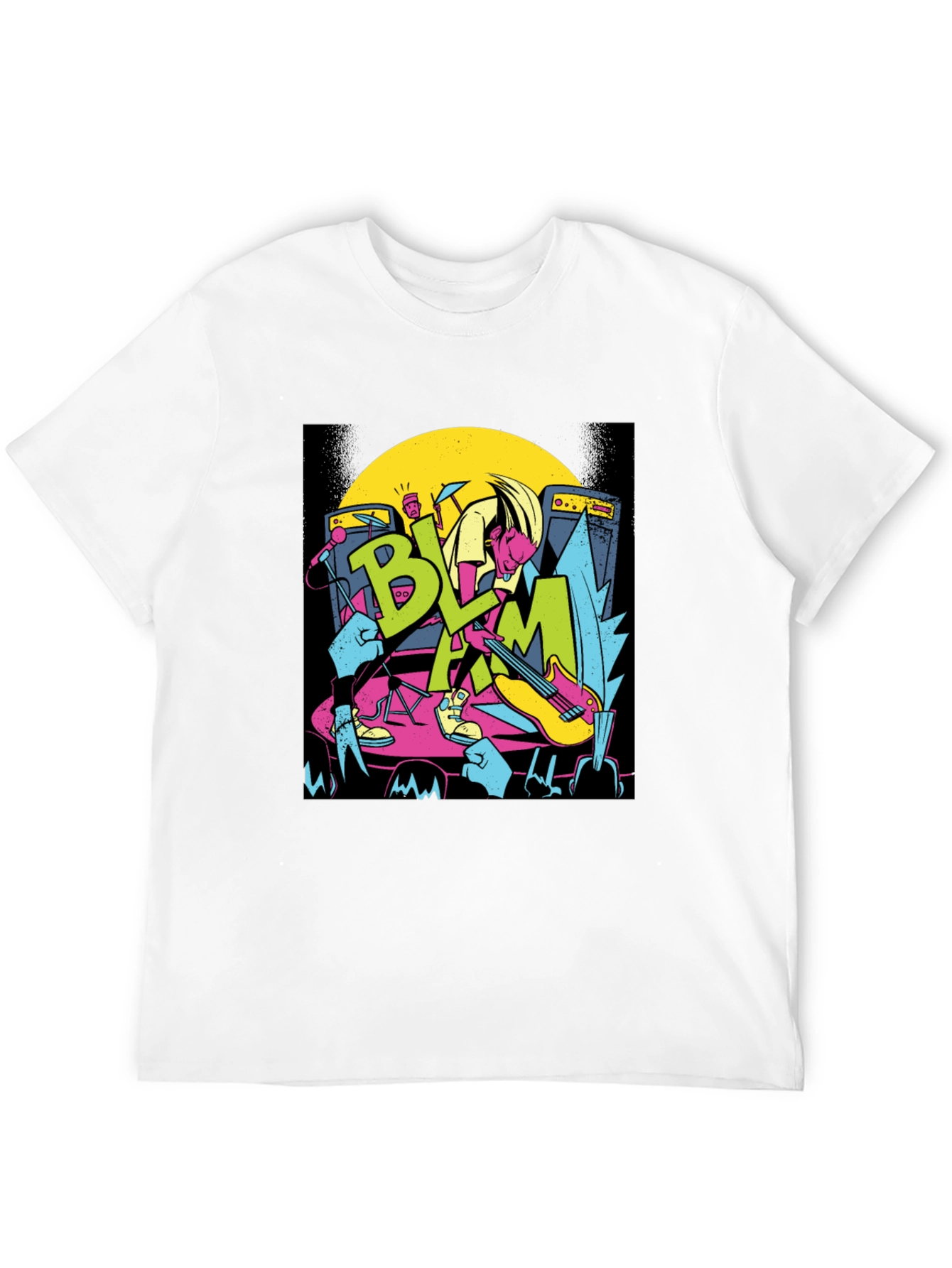 Retro Rock Band Tee - BLAM Concert T-Shirt