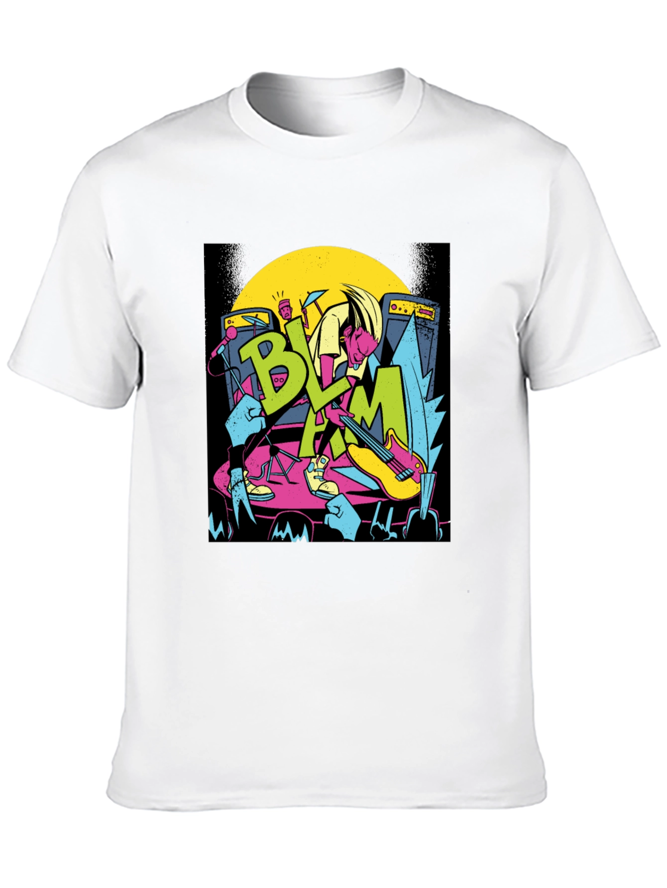 Retro Rock Band Tee - BLAM Concert T-Shirt
