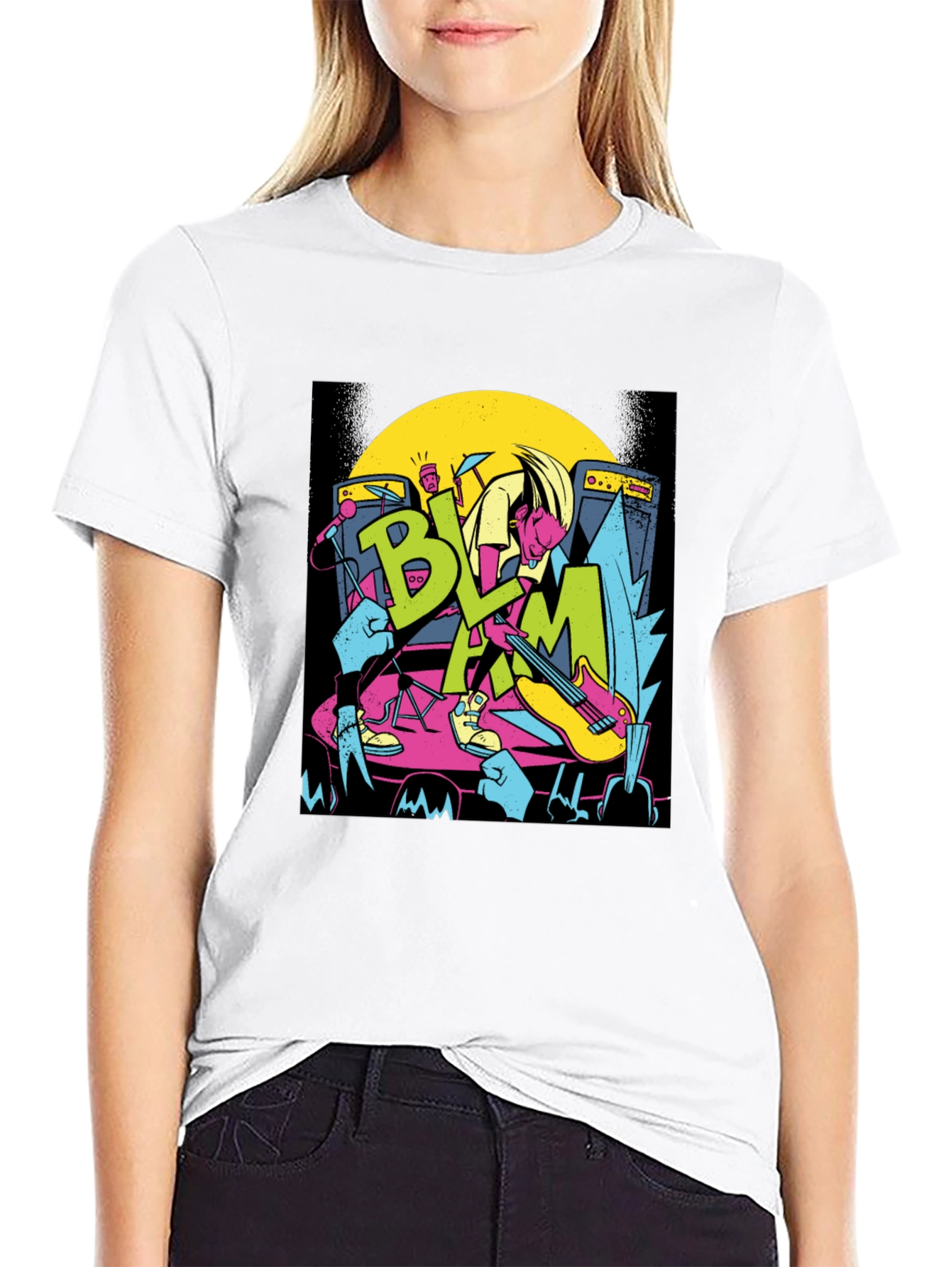 Retro Rock Band Tee - BLAM Concert T-Shirt