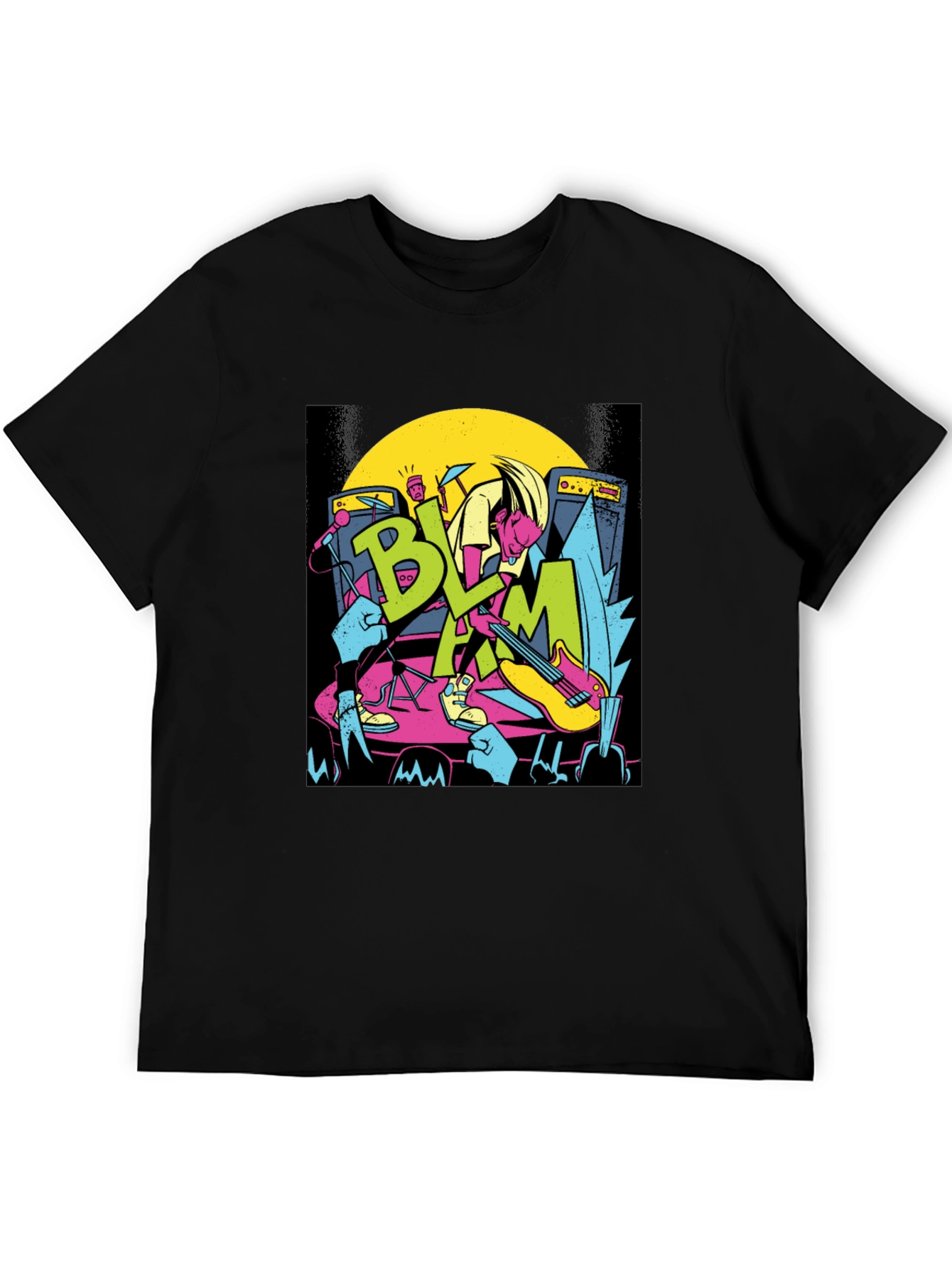 Retro Rock Band Tee - BLAM Concert T-Shirt
