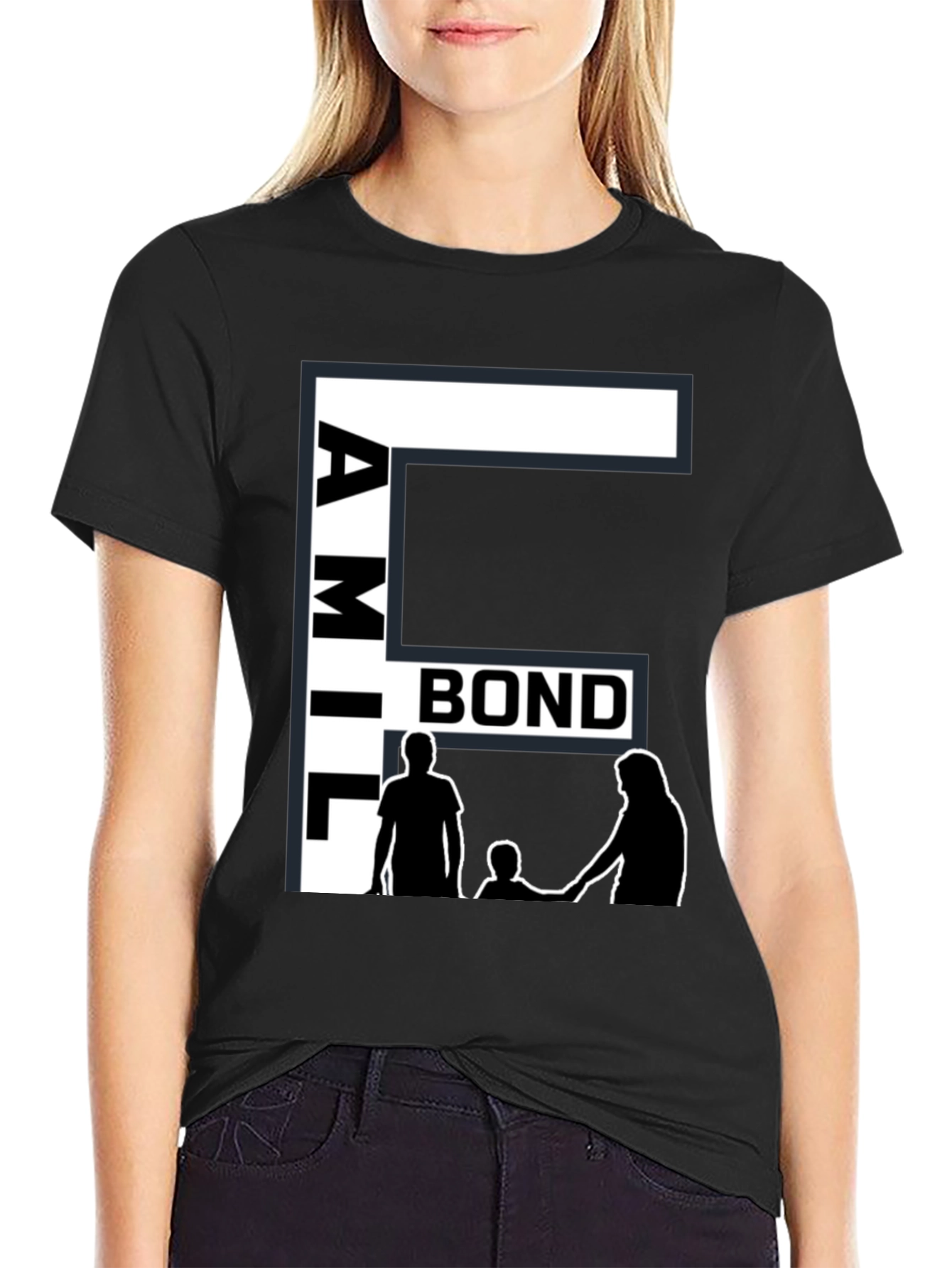 Family Bond Black T-Shirt