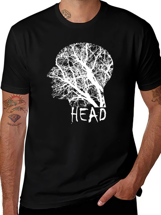 Tree Head Graphic Tee - Artistic Menswear