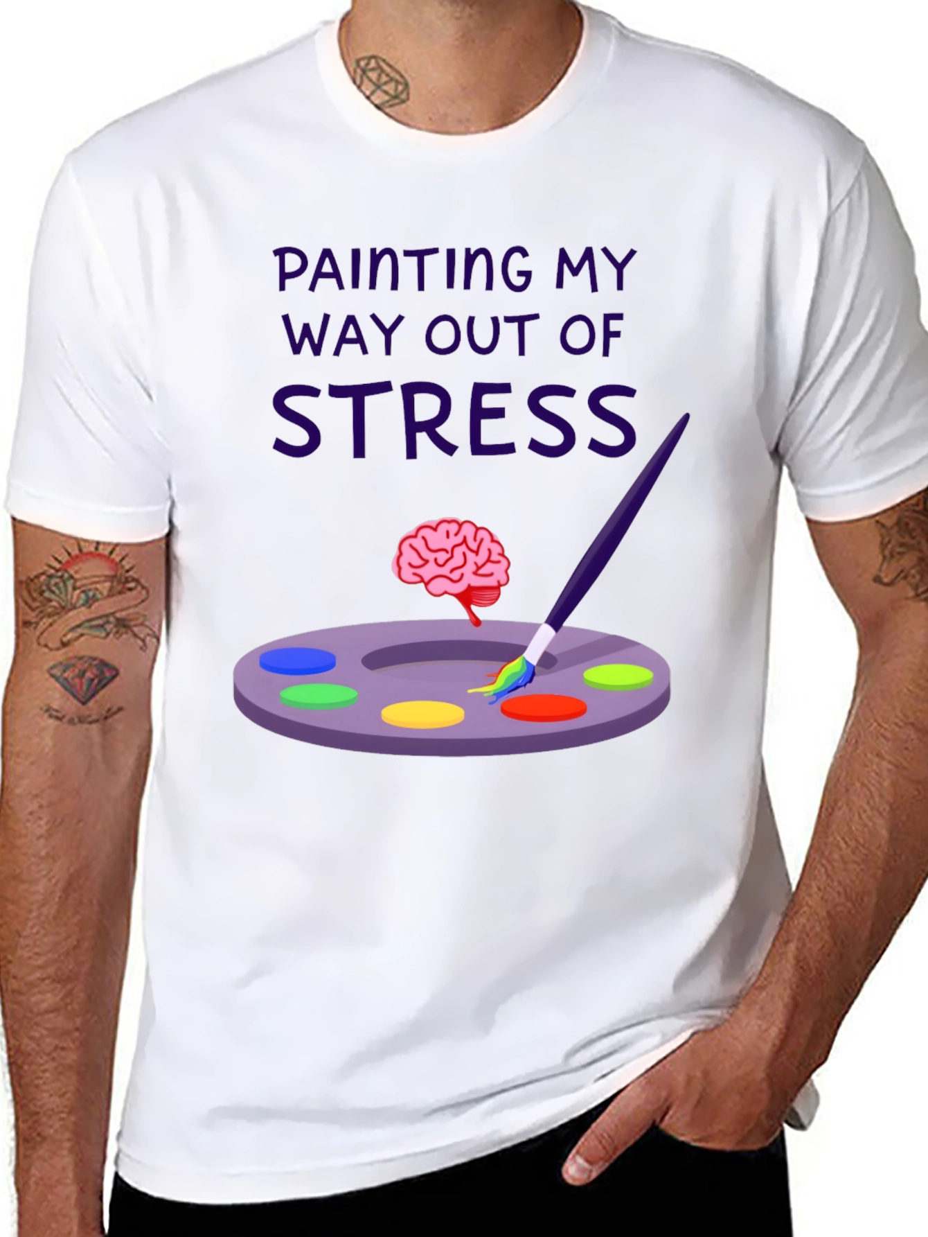 Painting My Way Out of Stress T-Shirt