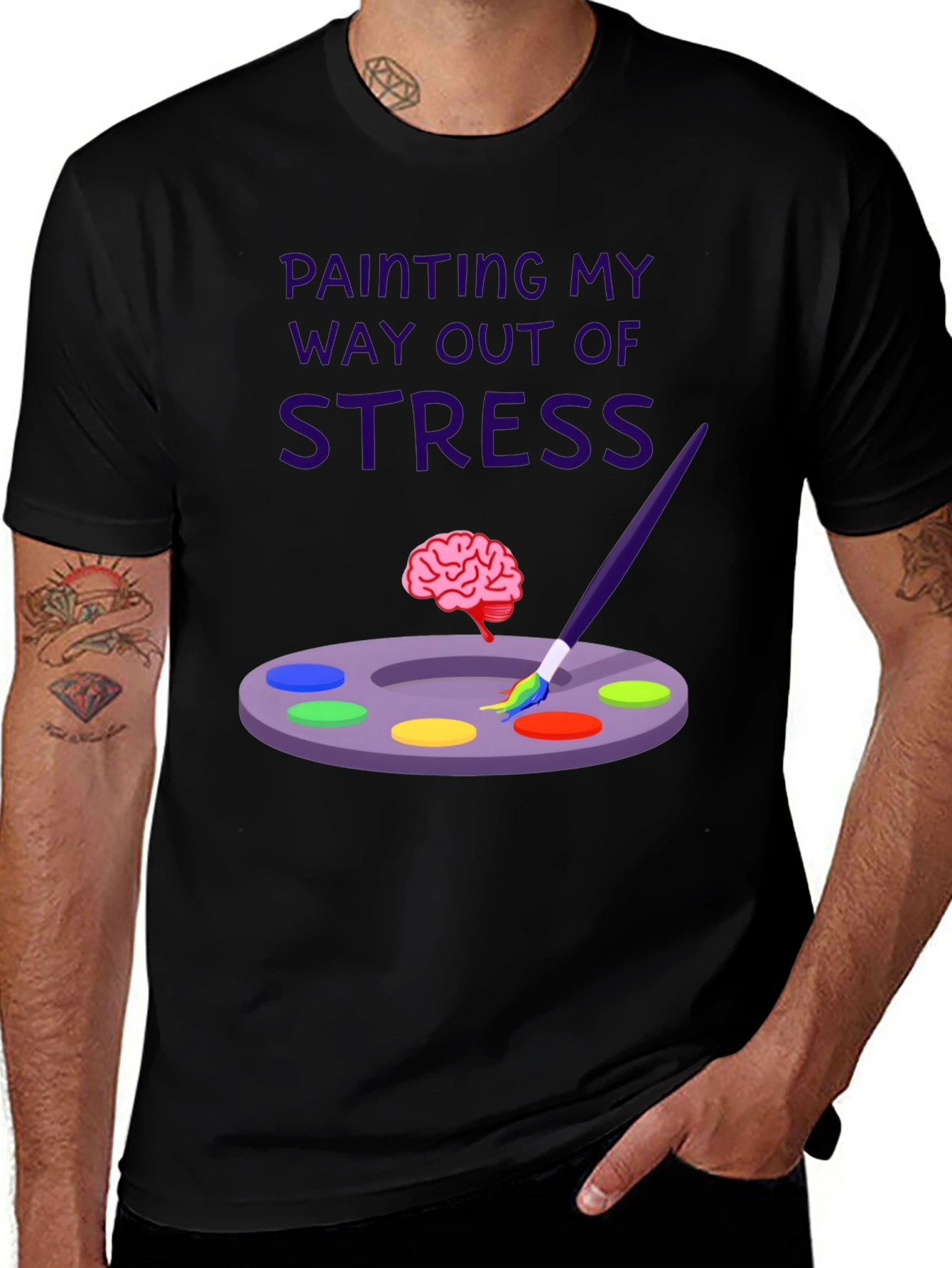 Painting My Way Out of Stress T-Shirt