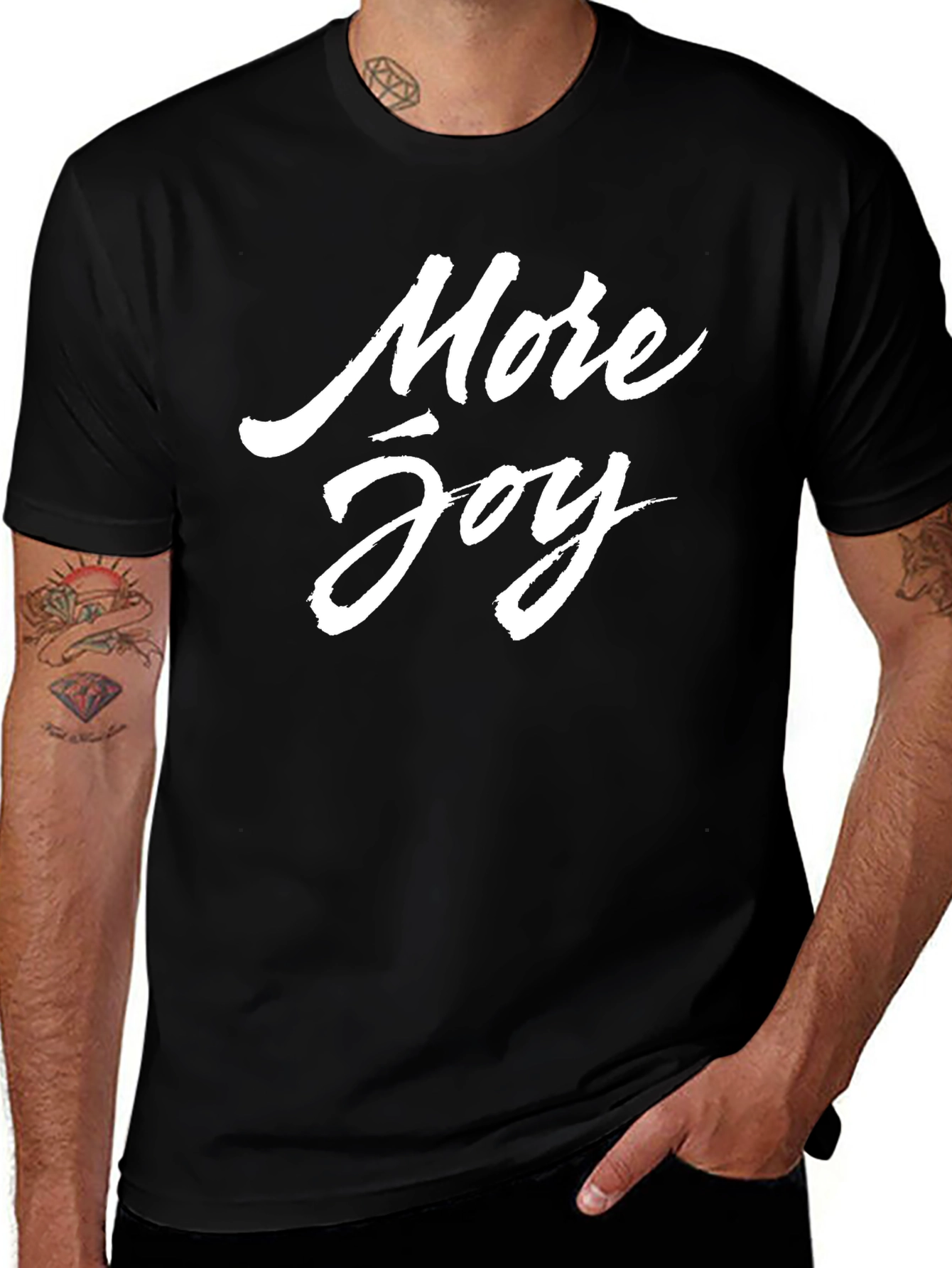 More Joy Black Graphic Tee