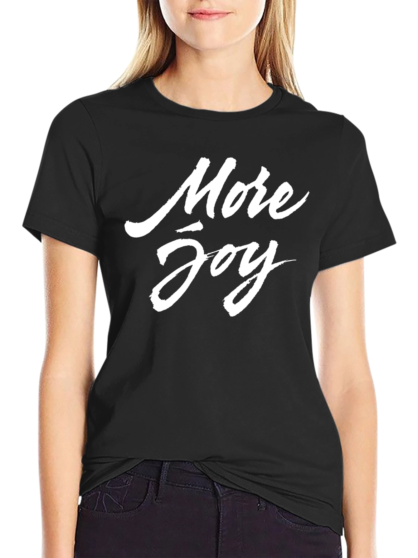 More Joy Black Graphic Tee