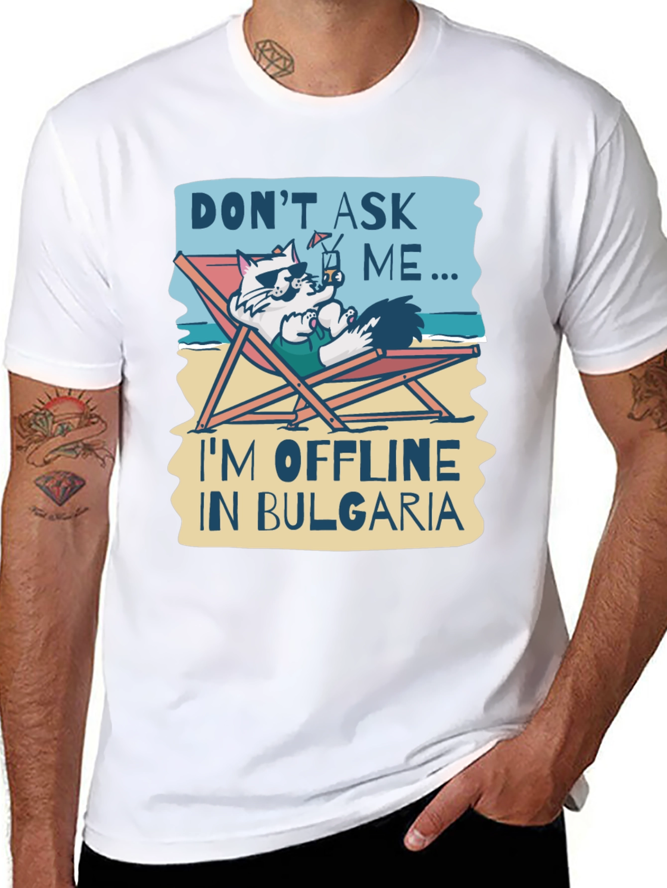 Dont Ask Me Im Offline in Bulgaria T-Shirt