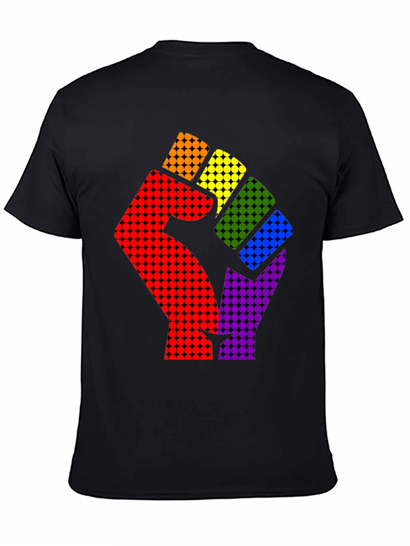 LGBTQ Pride Fist T-Shirt - Black Graphic Tee
