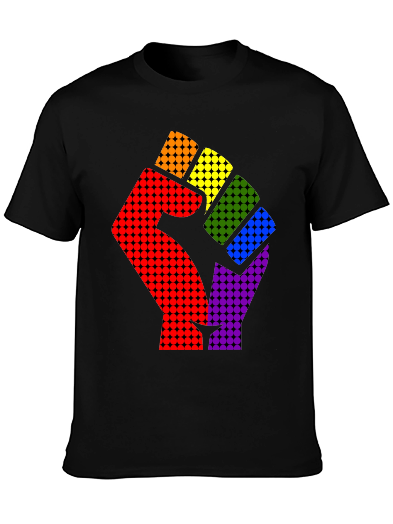 LGBTQ Pride Fist T-Shirt - Black Graphic Tee