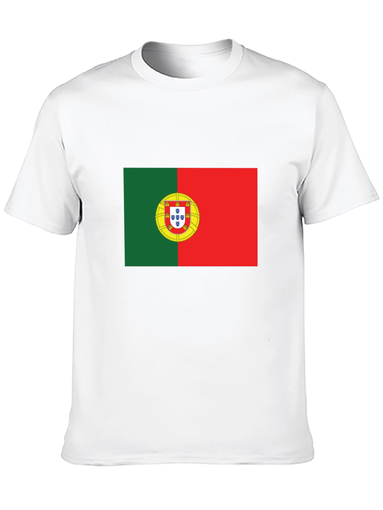 Portugal Flag Graphic T-Shirt - Black