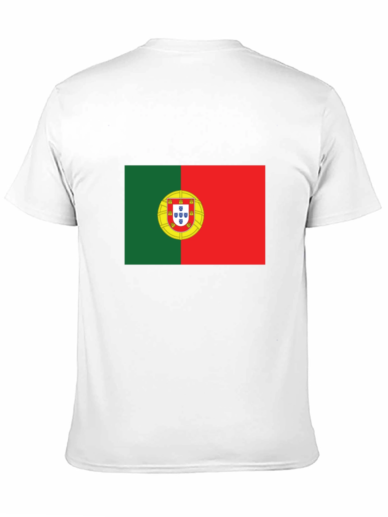 Portugal Flag Graphic T-Shirt - Black