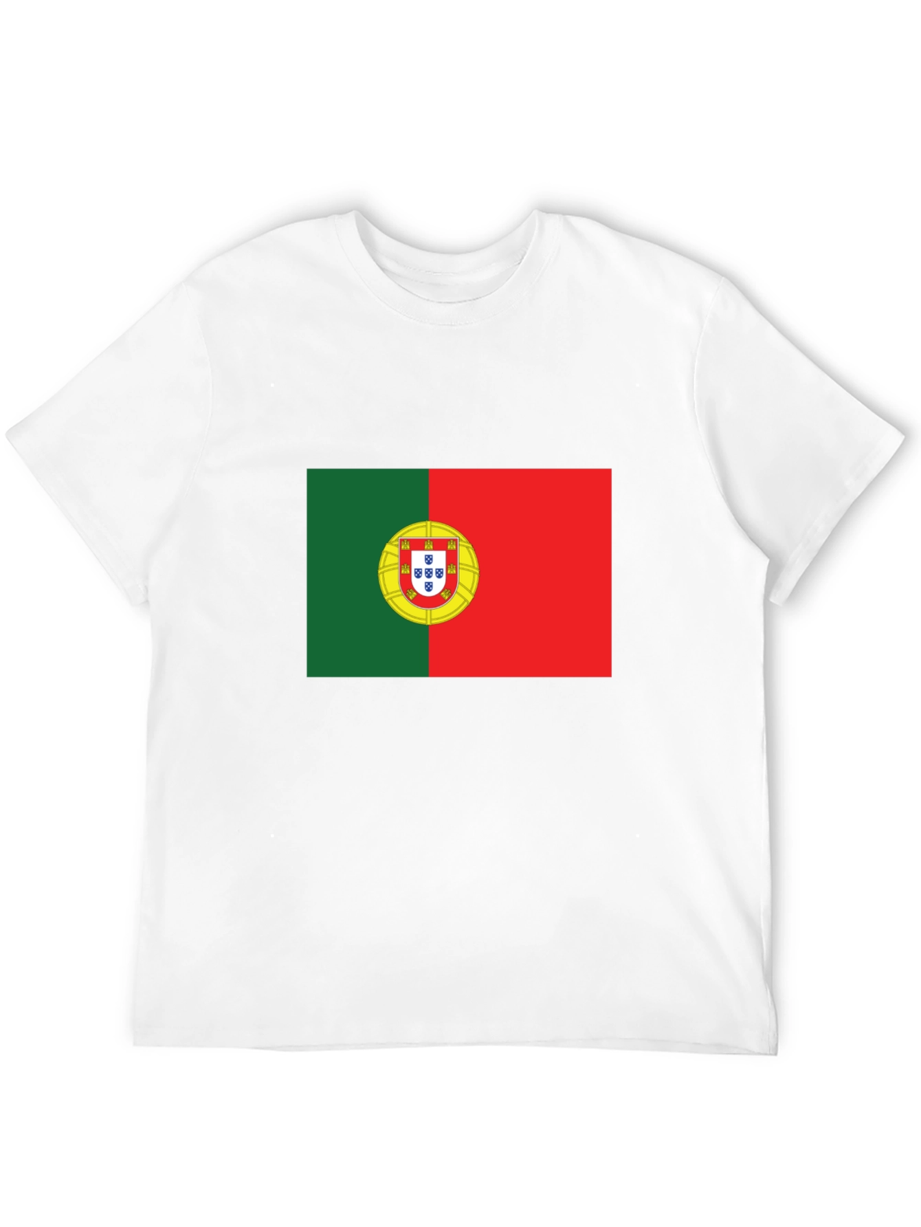 Portugal Flag Graphic T-Shirt - Black