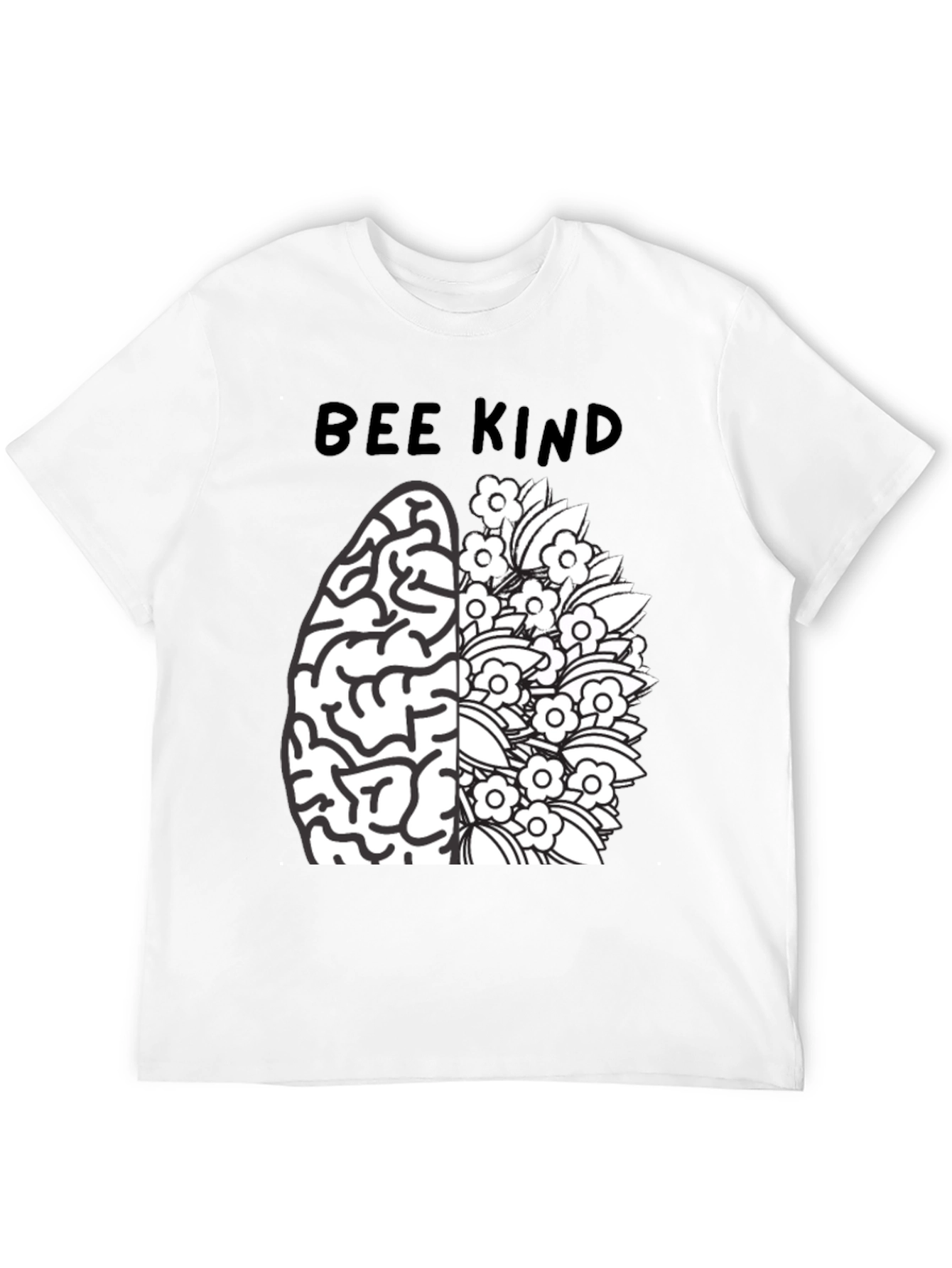 Bee Kind Brain Flower T-Shirt