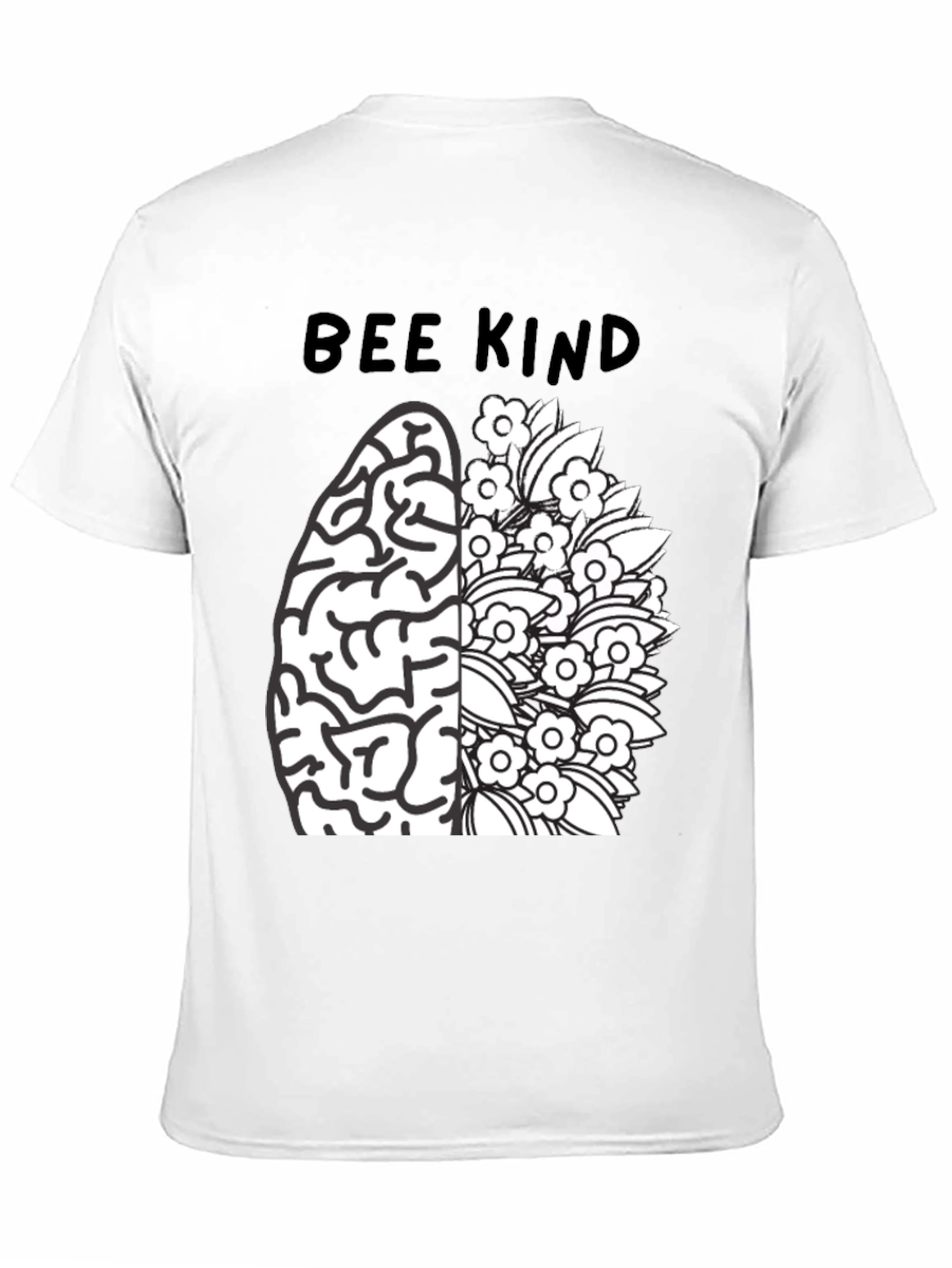 Bee Kind Brain Flower T-Shirt