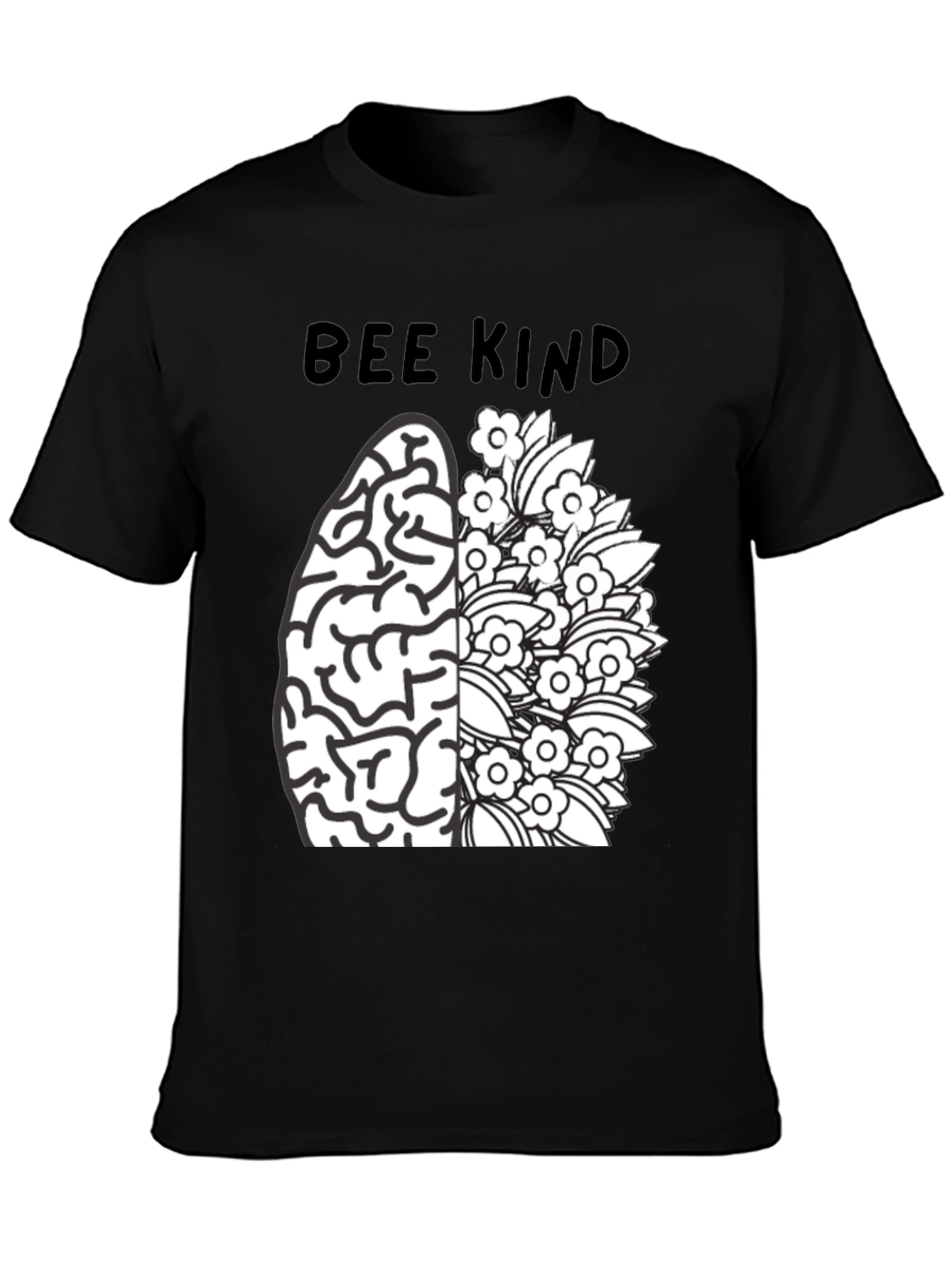 Bee Kind Brain Flower T-Shirt