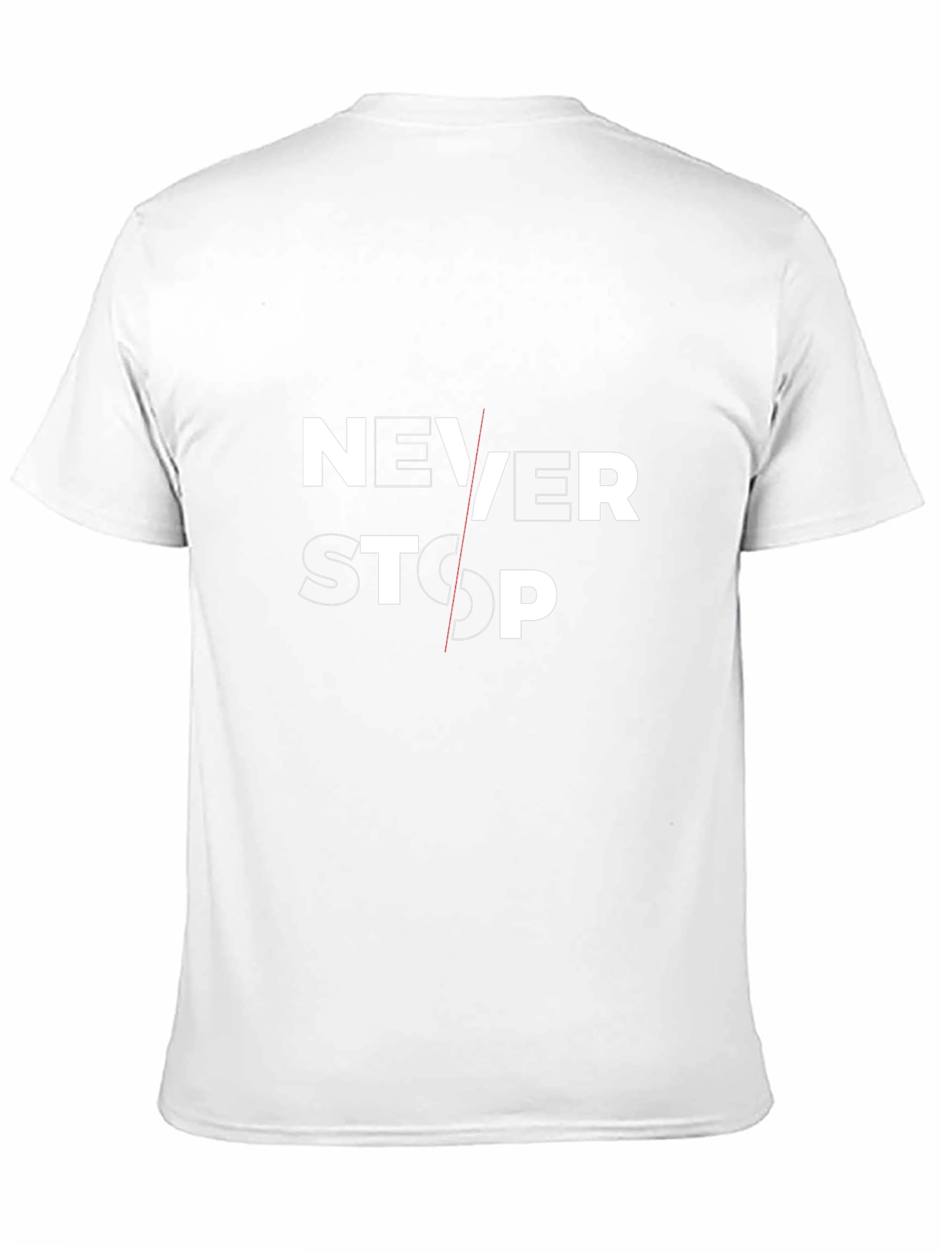 Never Stop Graphic Print Black T-Shirt
