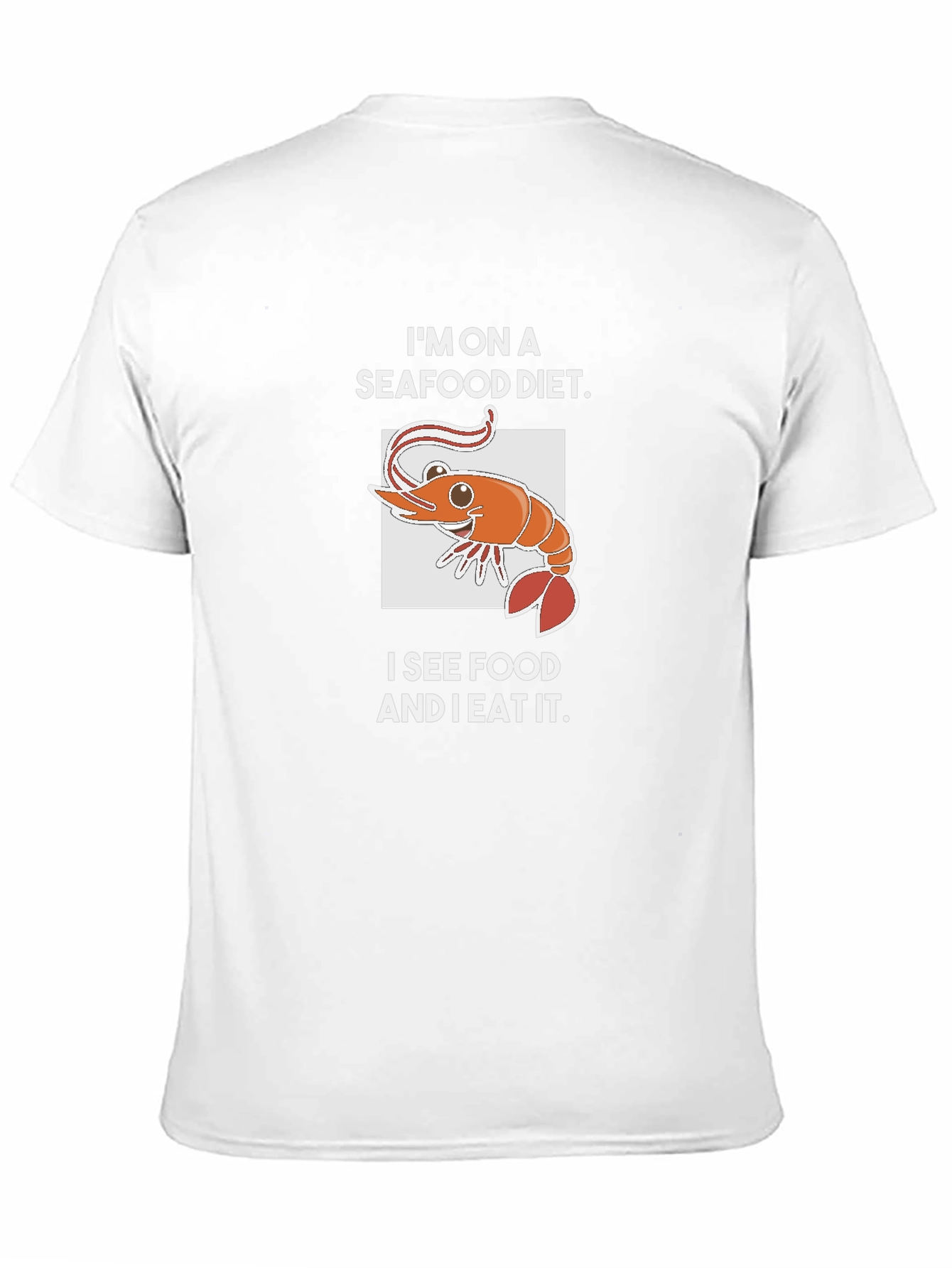 Seafood Diet T-Shirt - Funny Shrimp Graphic Tee