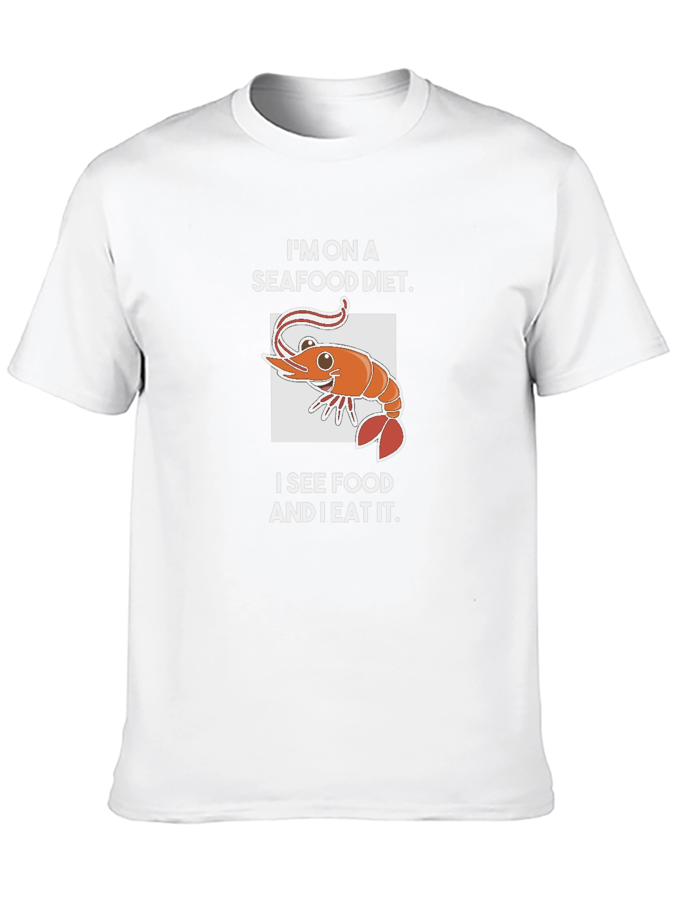 Seafood Diet T-Shirt - Funny Shrimp Graphic Tee