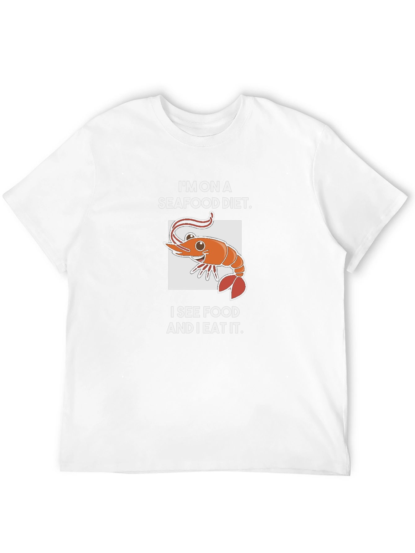 Seafood Diet T-Shirt - Funny Shrimp Graphic Tee