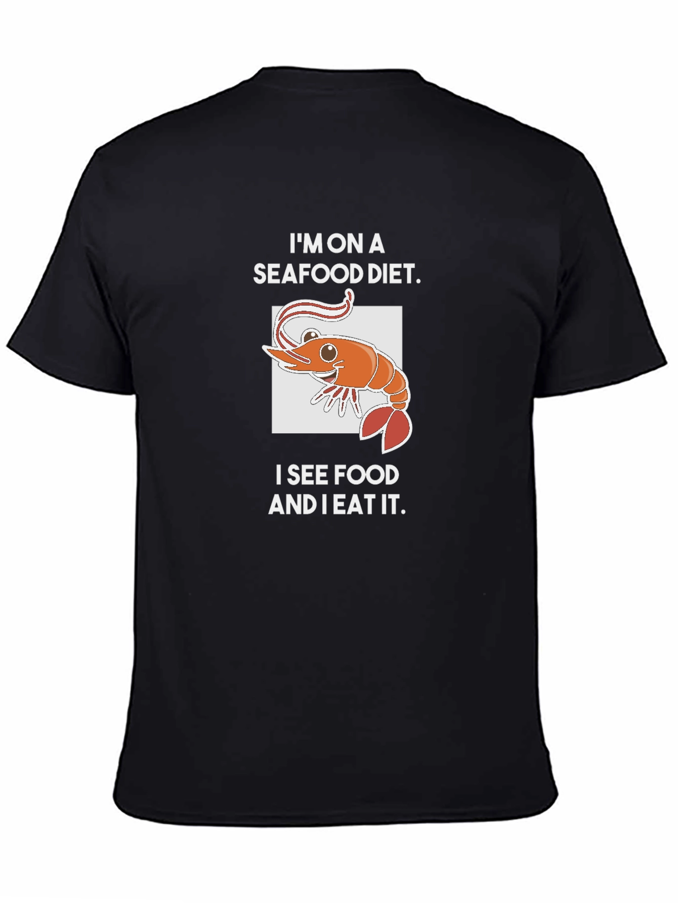 Seafood Diet T-Shirt - Funny Shrimp Graphic Tee