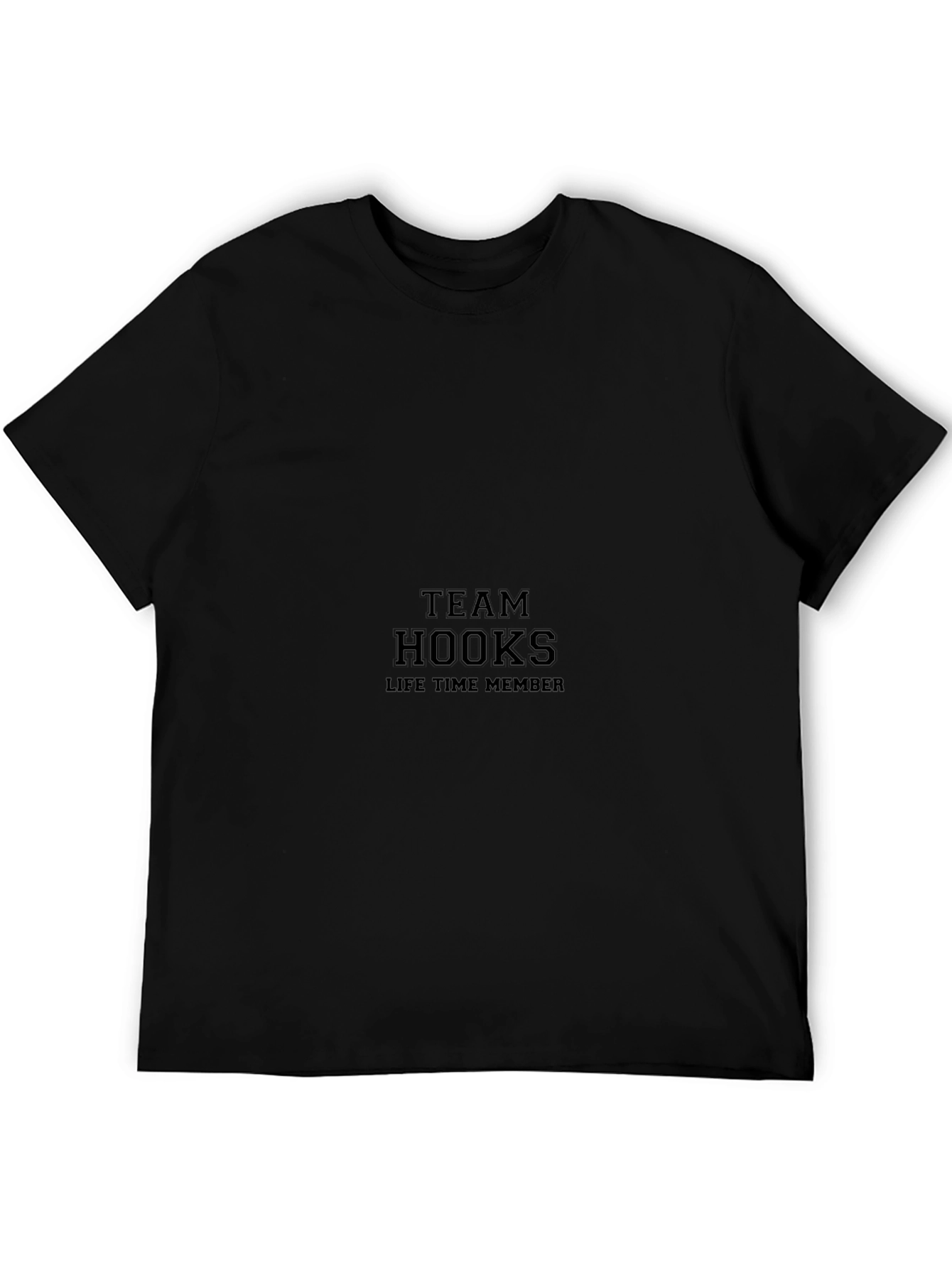 Team Hooks Lifetime Member Black T-Shirt