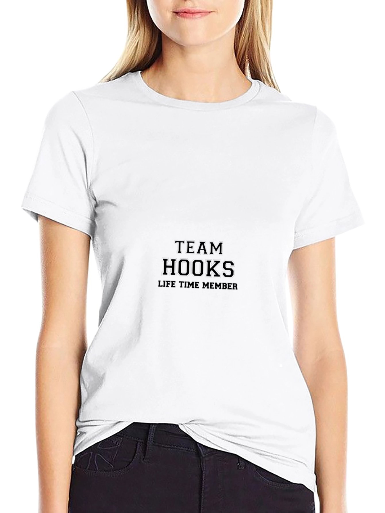 Team Hooks Lifetime Member Black T-Shirt