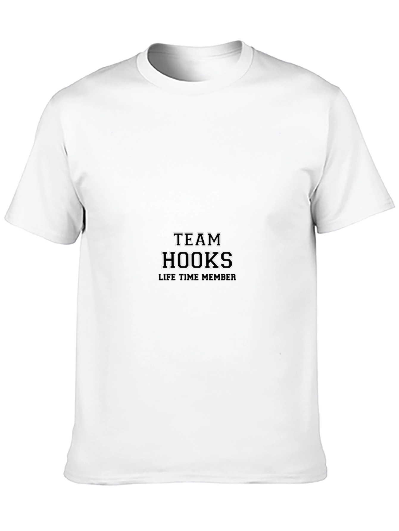 Team Hooks Lifetime Member Black T-Shirt