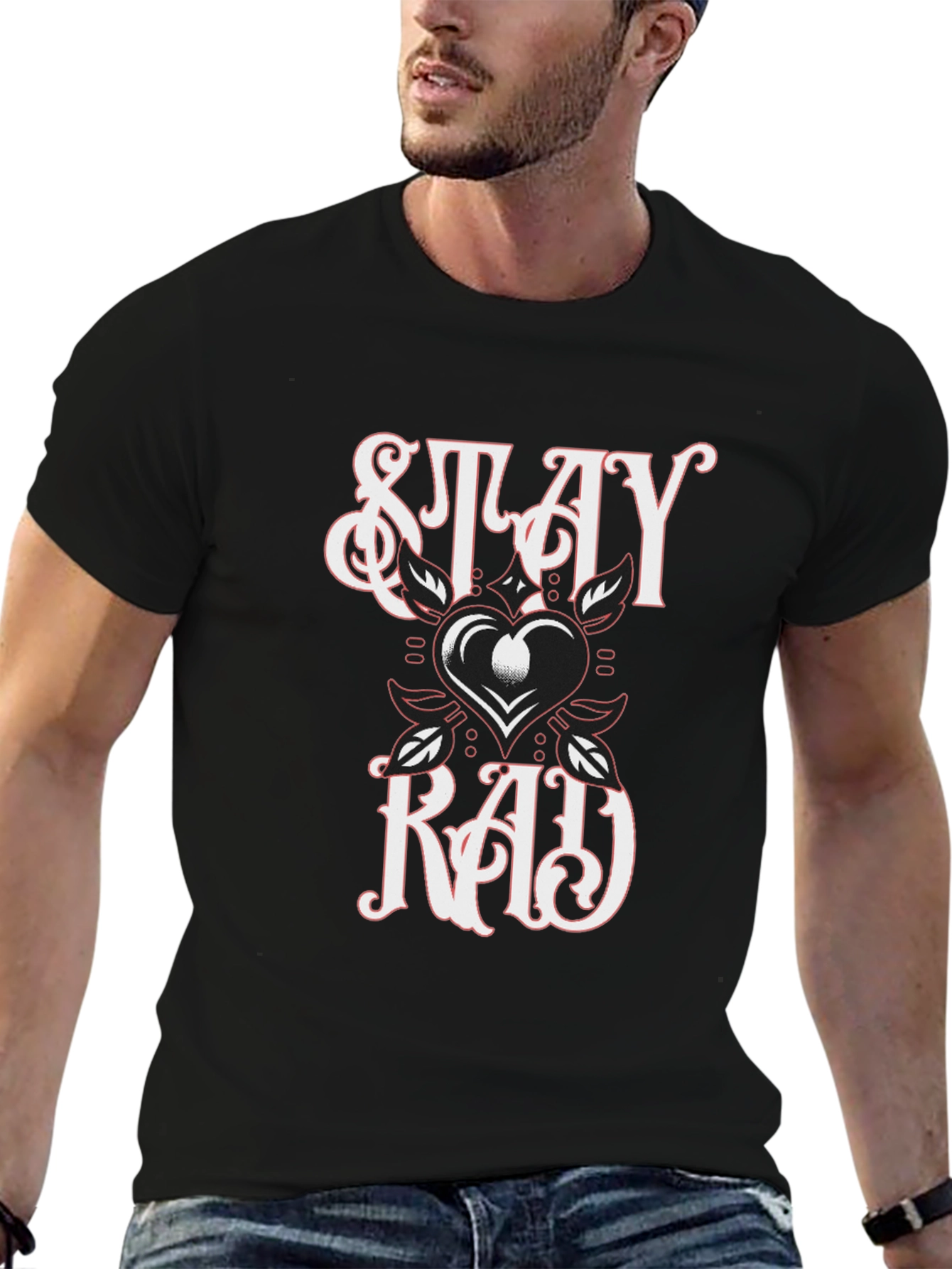 Stay Rad Graphic Tee - Premium Cotton