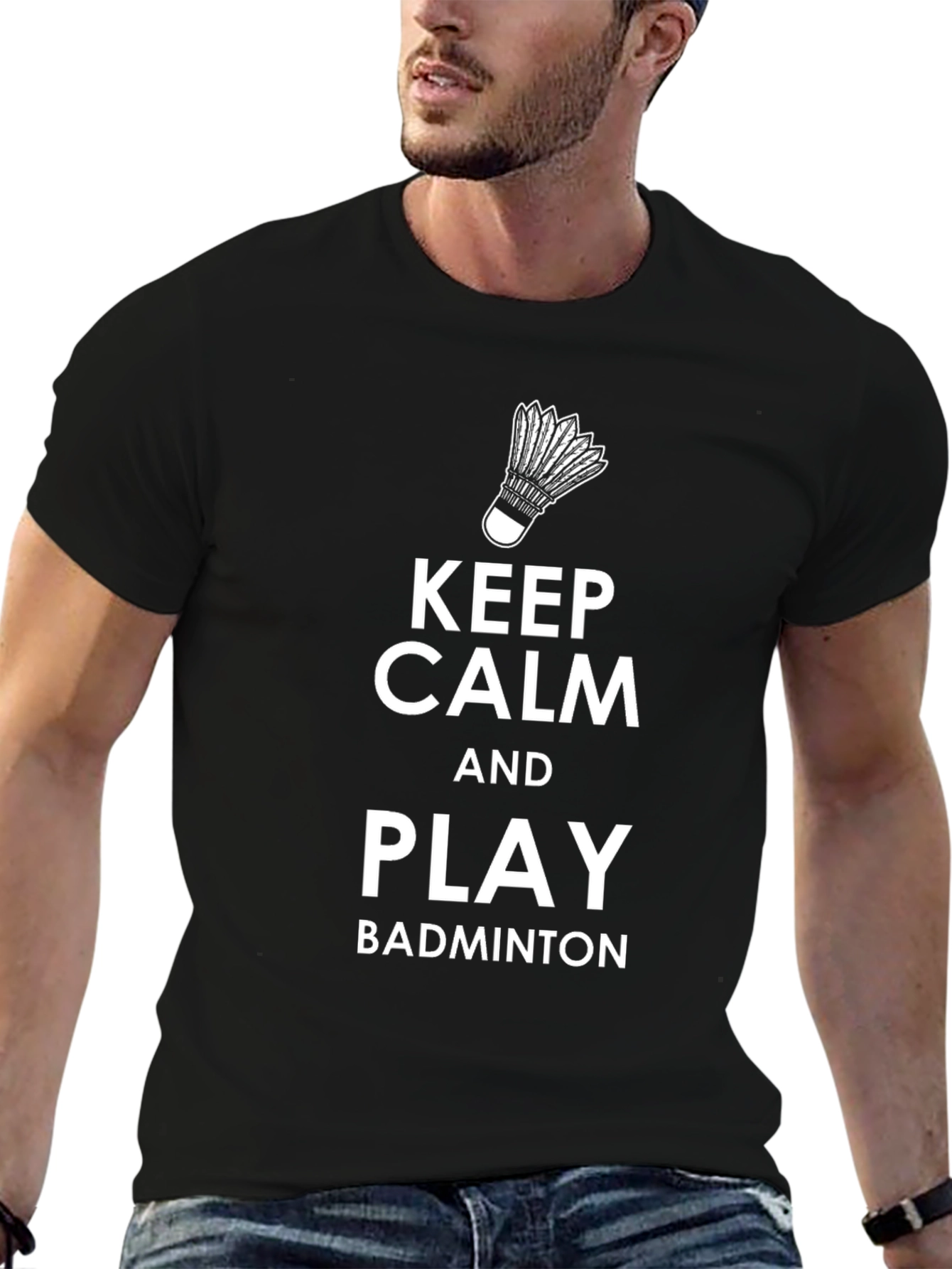 Keep Calm and Play Badminton T-Shirt