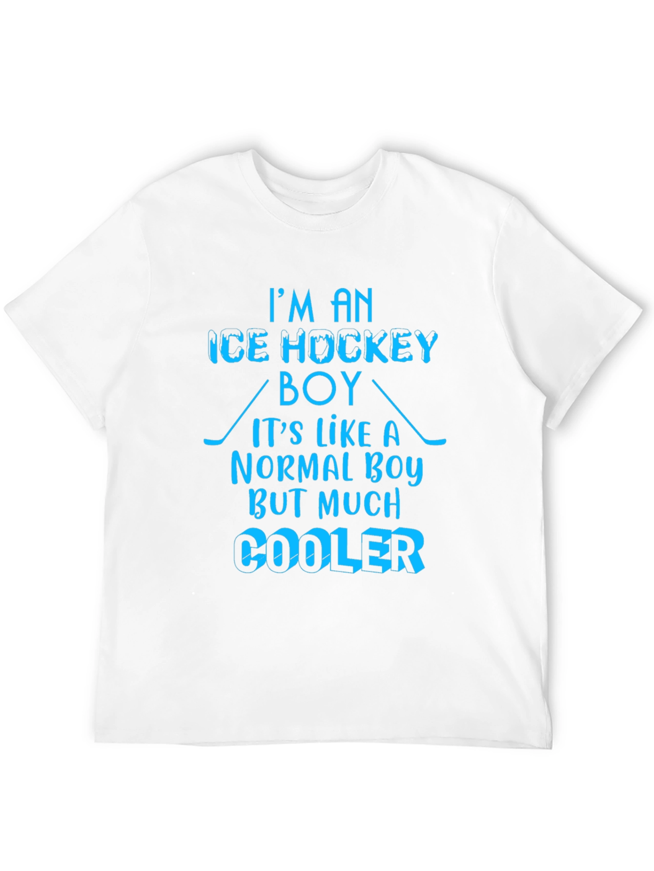 Ice Hockey Boy T-Shirt - Cooler Than Normal