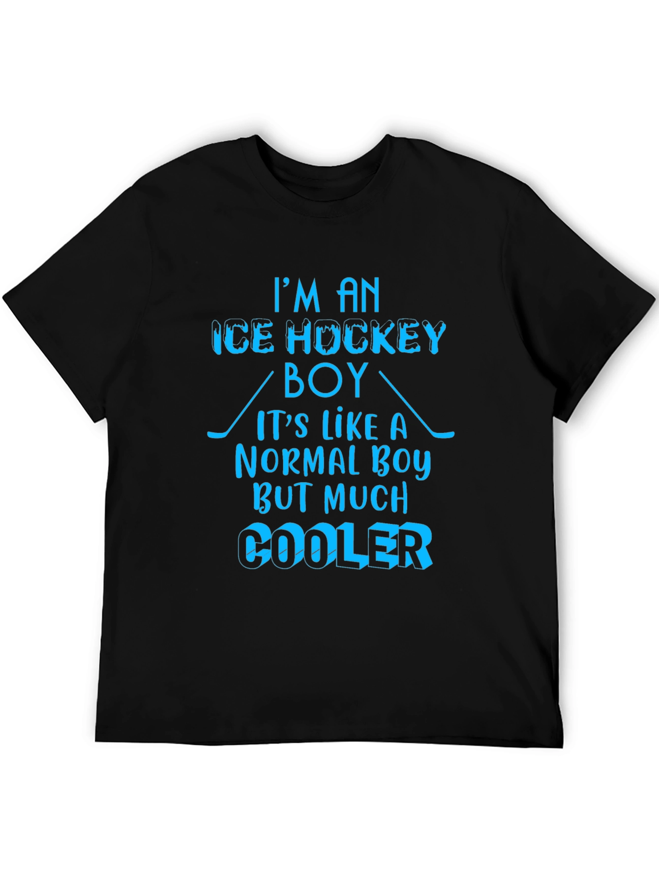 Ice Hockey Boy T-Shirt - Cooler Than Normal