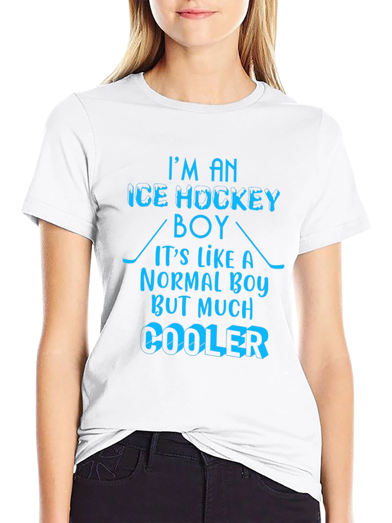 Ice Hockey Boy T-Shirt - Cooler Than Normal