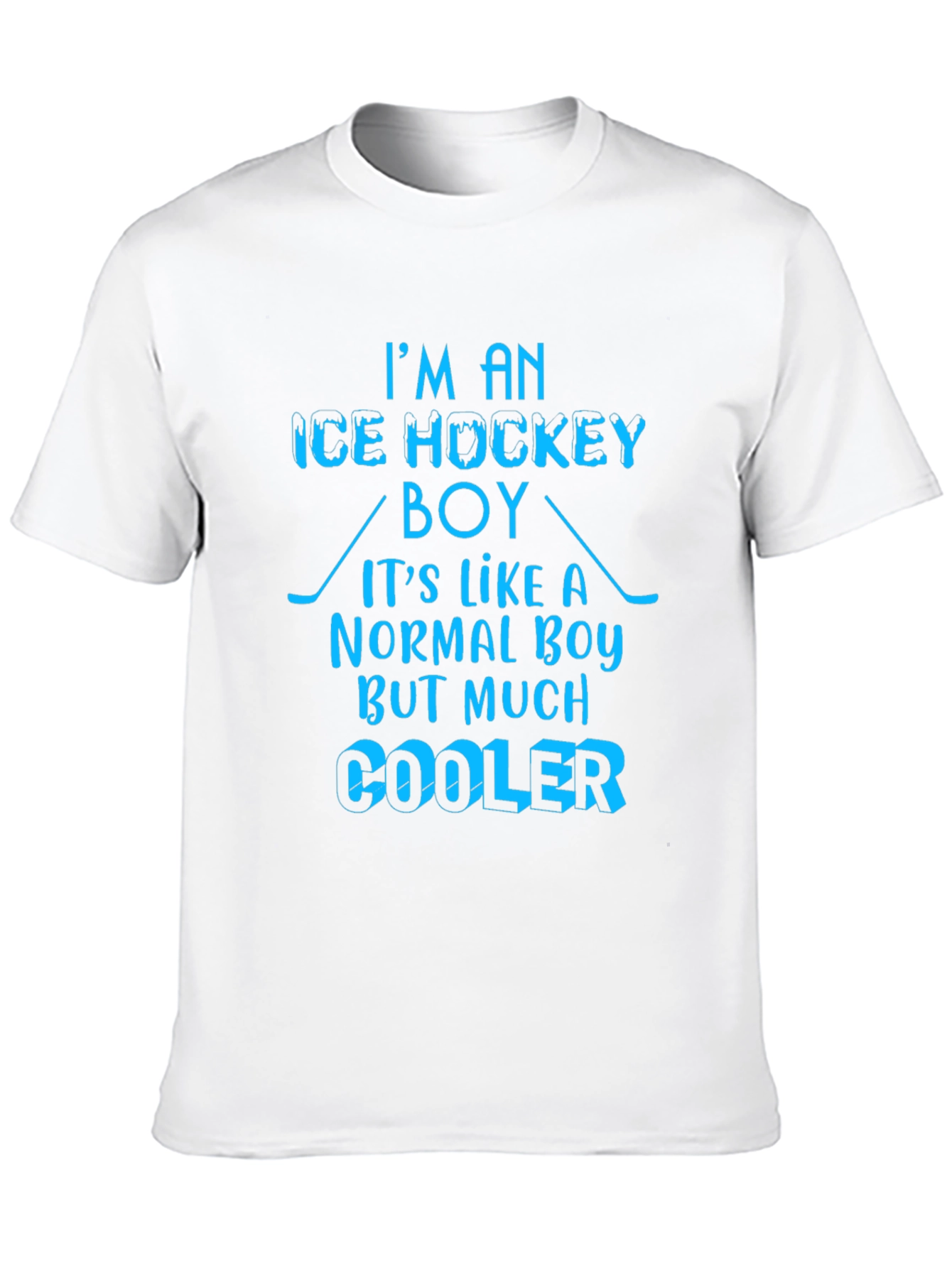 Ice Hockey Boy T-Shirt - Cooler Than Normal