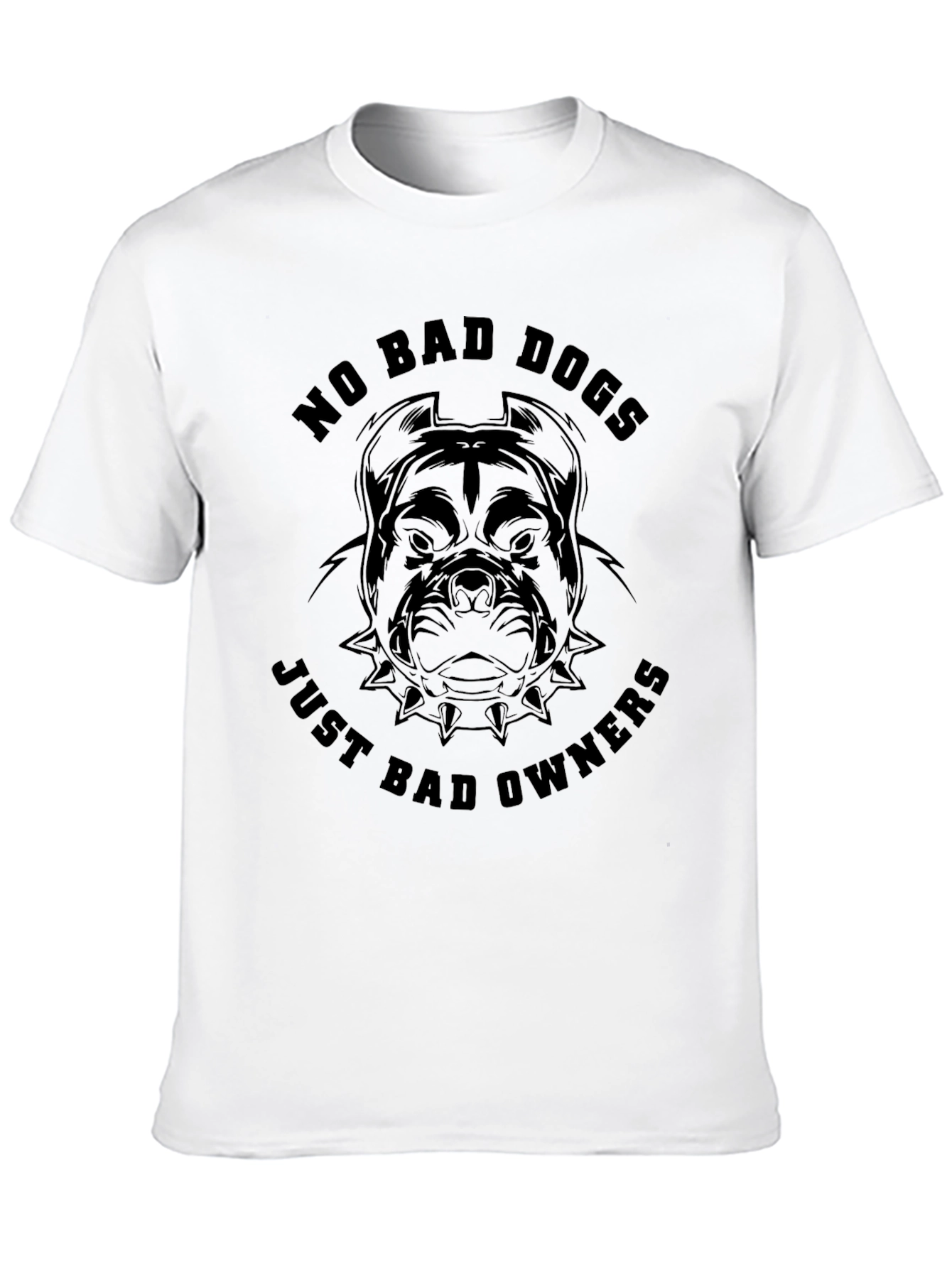 No Bad Dogs Just Bad Owners Black T-Shirt